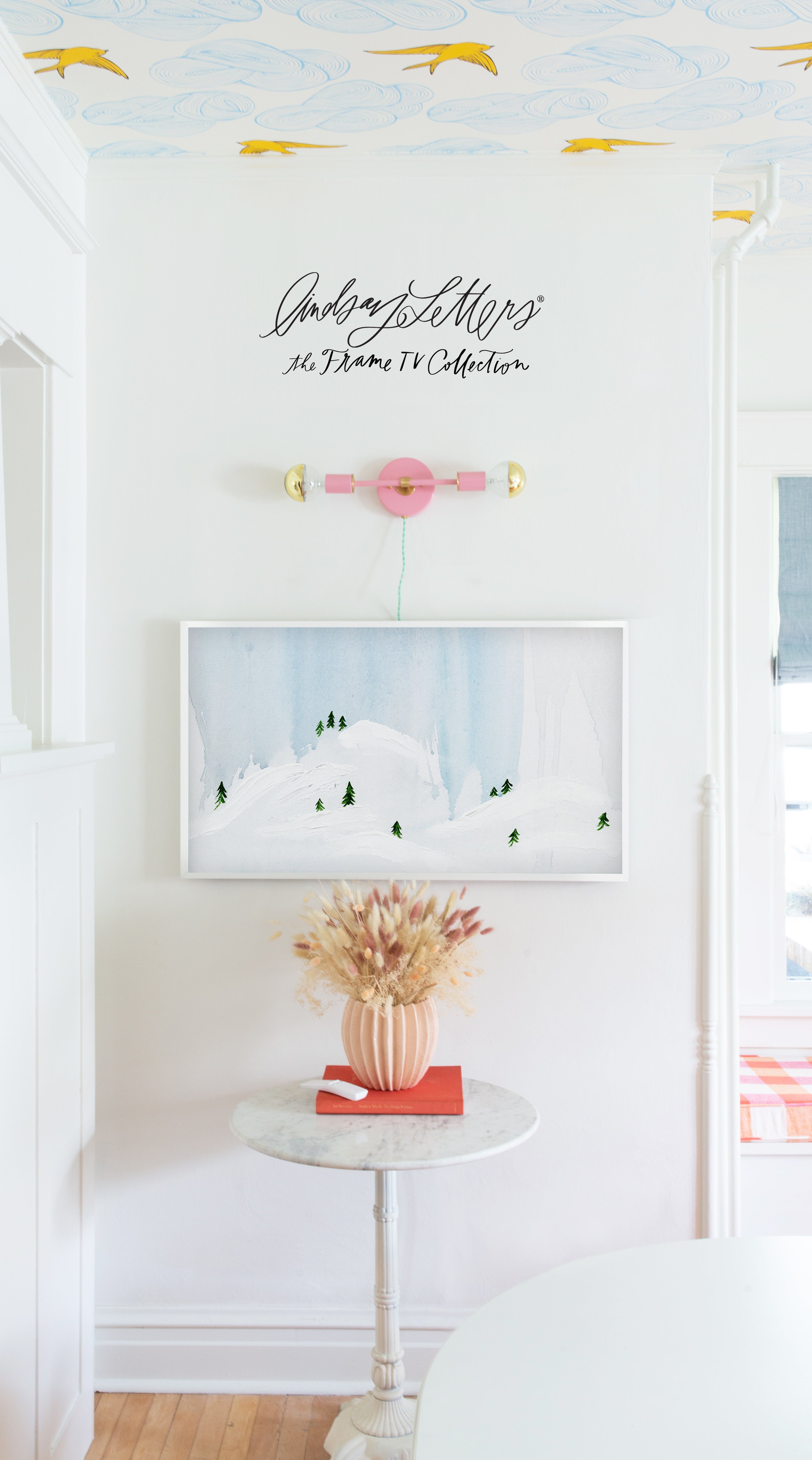 Snowy Pine Tree Scene | Frame TV Design