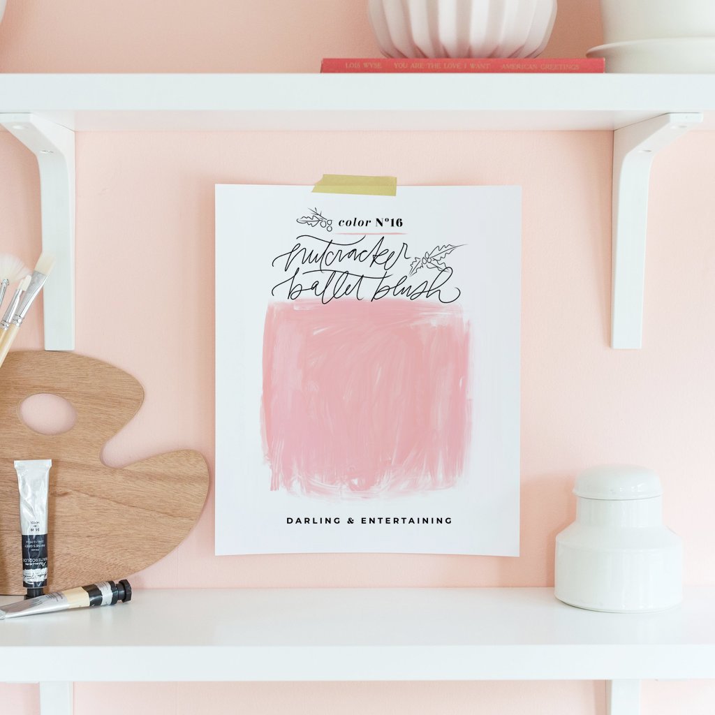 Holiday Color Theory: Nutcracker Ballet Blush Art Download