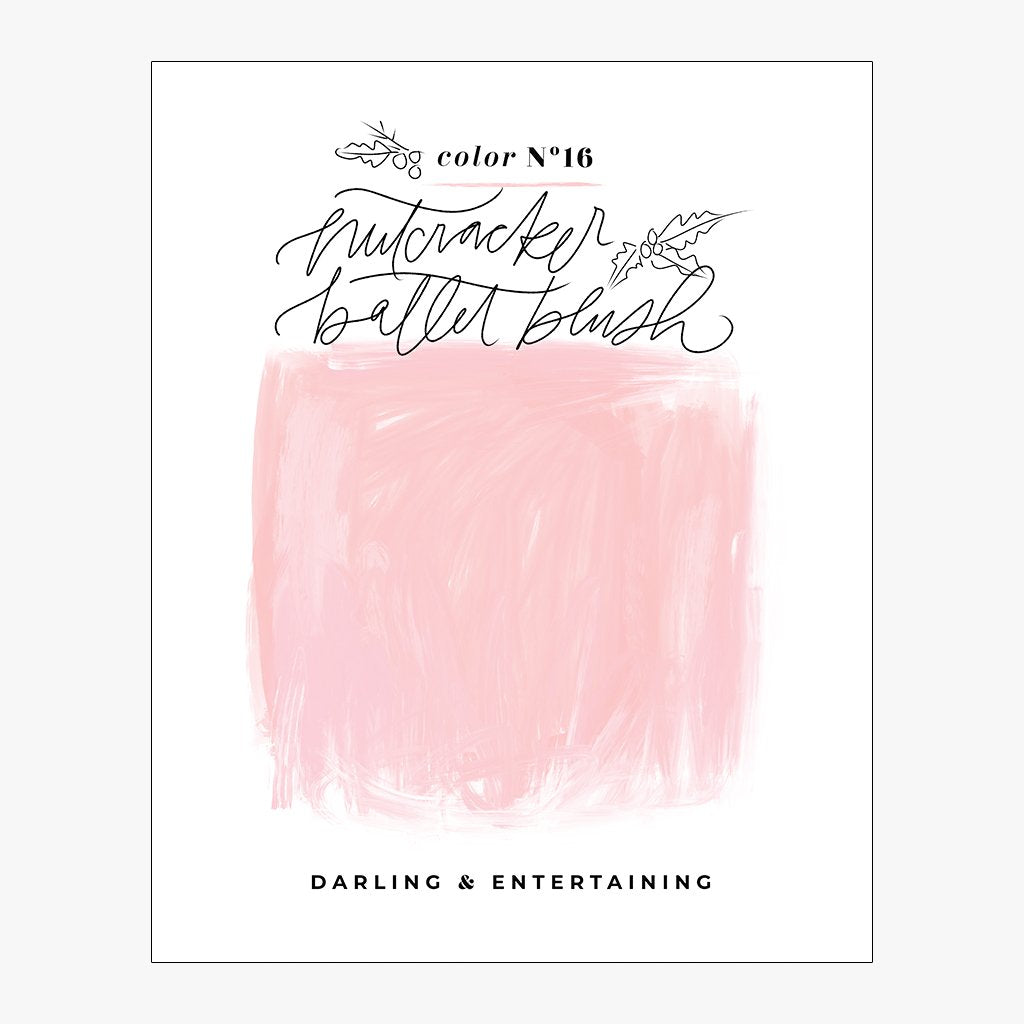 Holiday Color Theory: Nutcracker Ballet Blush Download Design