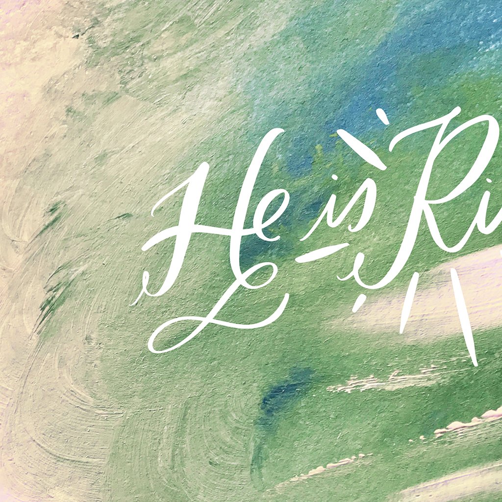 He Is Risen Abstract | Frame TV Art Design Details