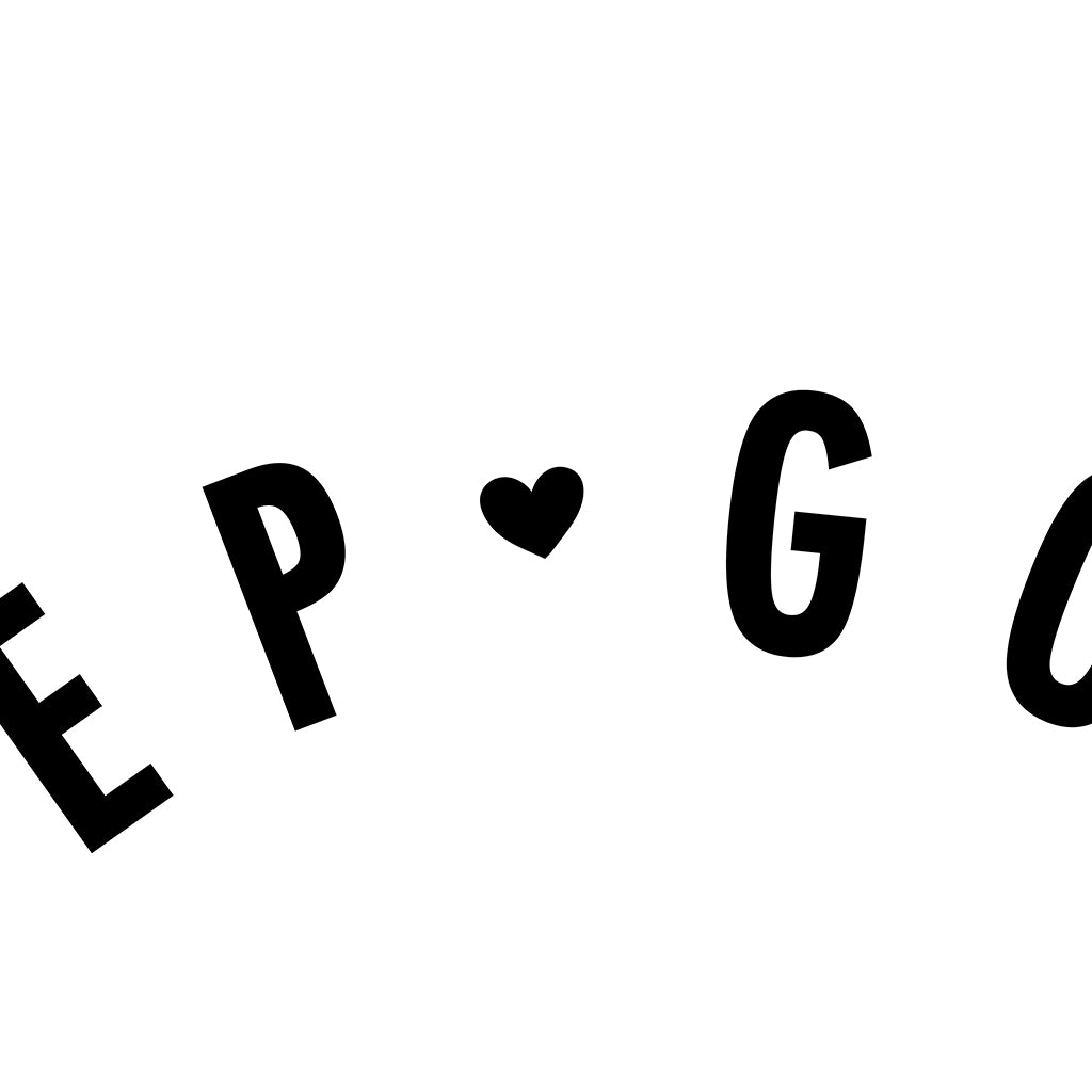 Keep Going Design Details in White