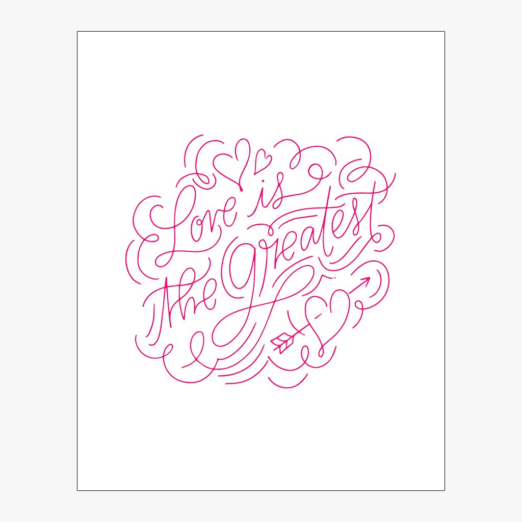 Love Is The Greatest Download in Hot Pink