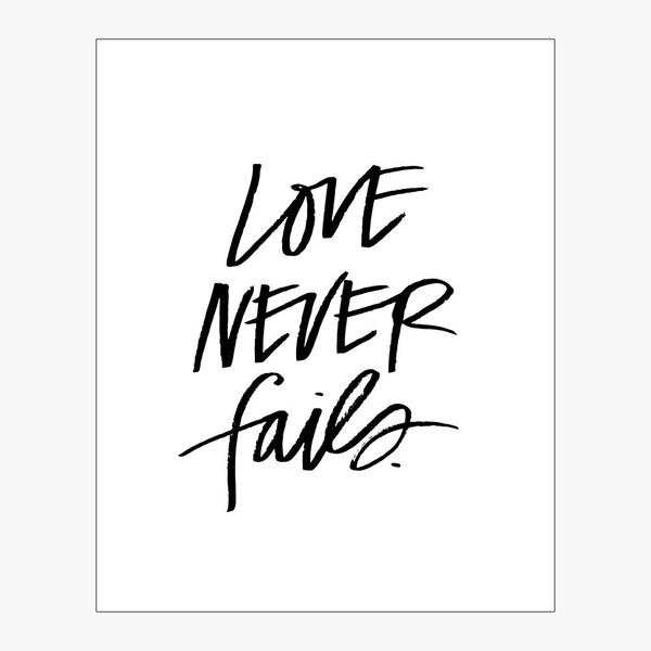 His Love Never Fails Print – The Daily Grace Co.