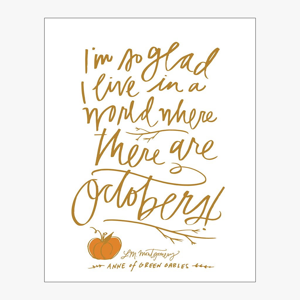 Octobers Download Design in Rusty Orange