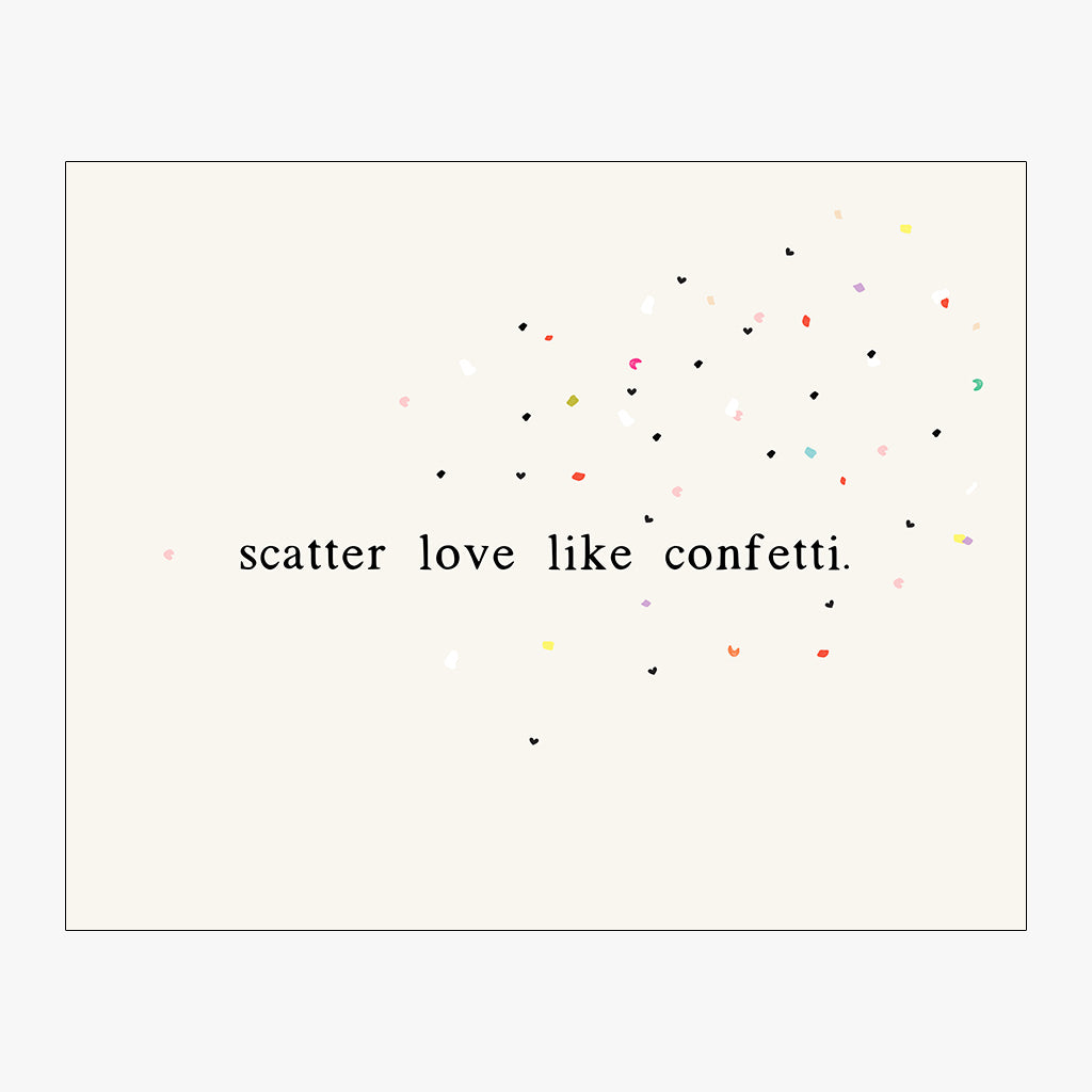 Scatter Love Like Confetti Download in Alabaster