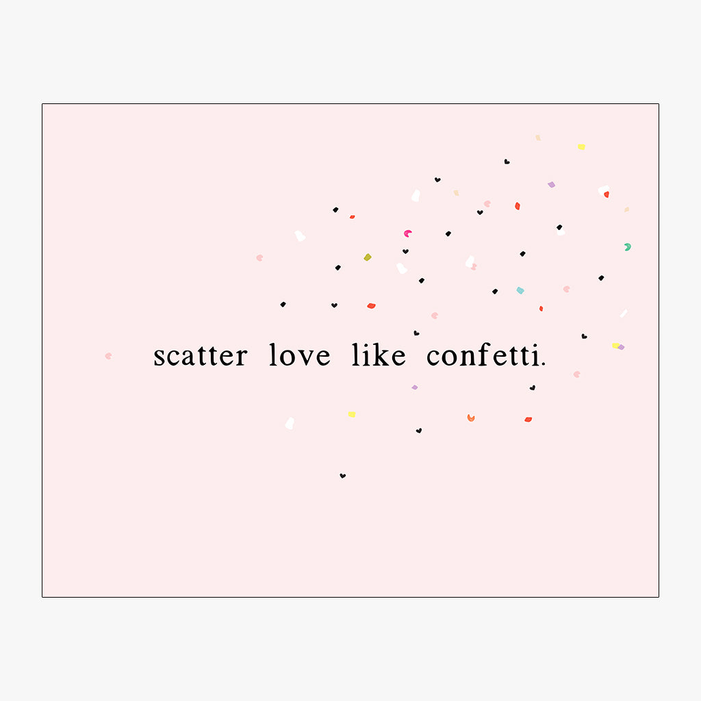 Scatter Love Like Confetti Download in Blush