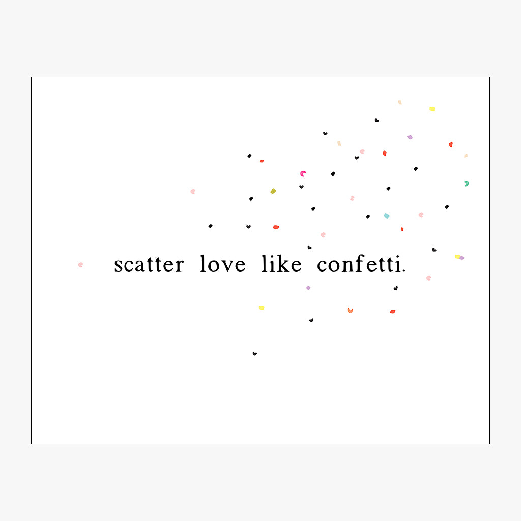 Scatter Love Like Confetti Download in White