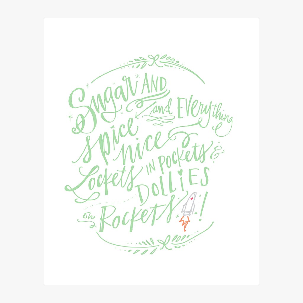 Sugar & Spice Download Design in Mint