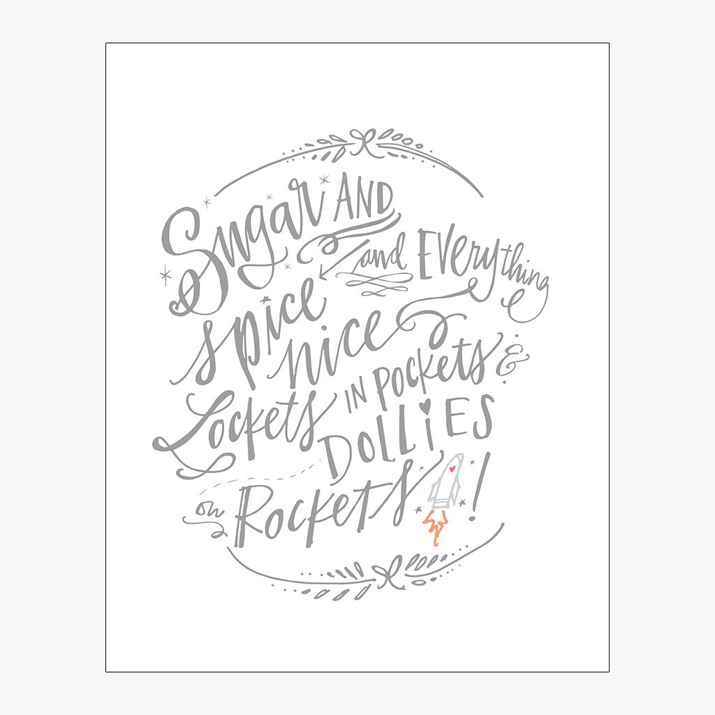 Sugar & Spice Download Design in Grey