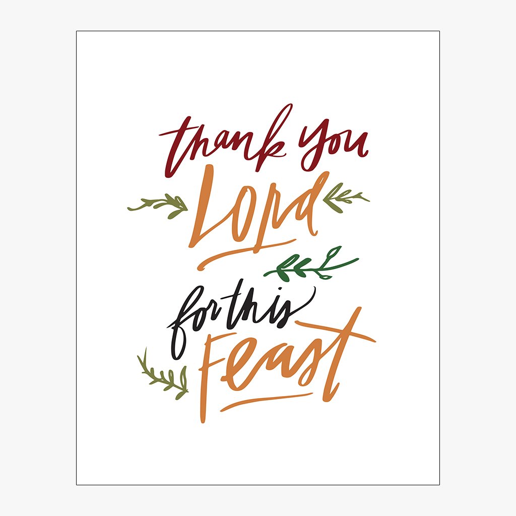 Thank You Lord For This Feast Download Design