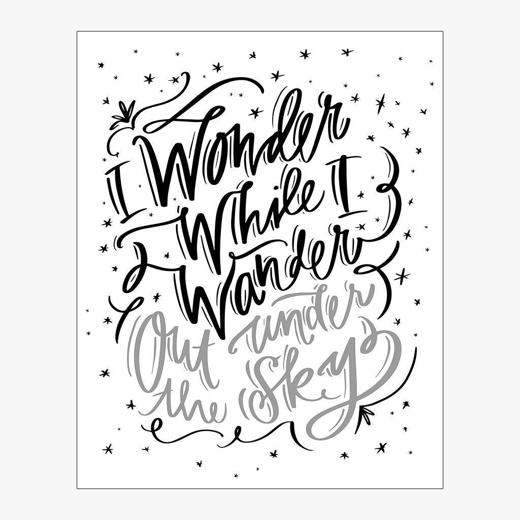 Wonder While I Wander Download Design