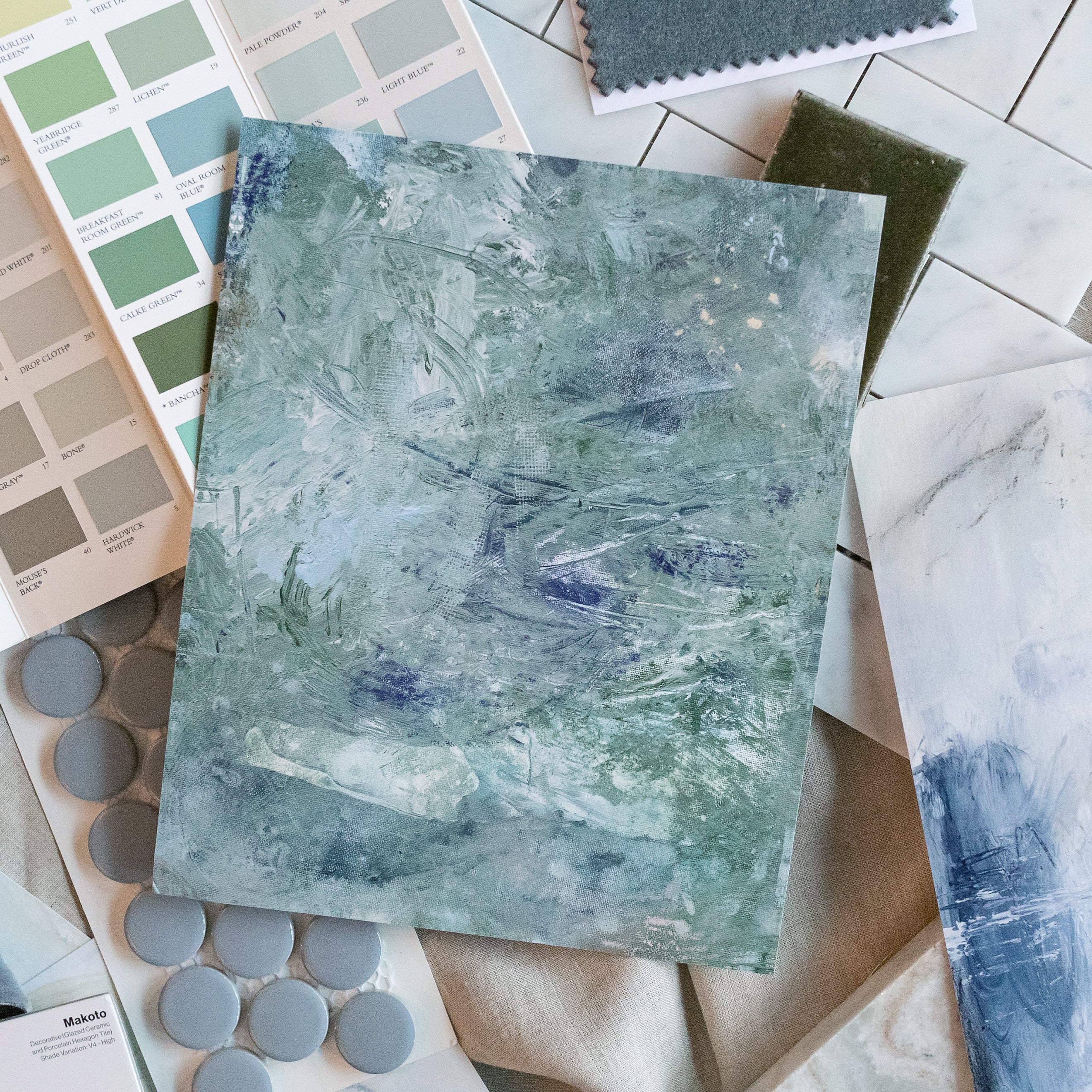 art print of Green Marble, size 8 x 10