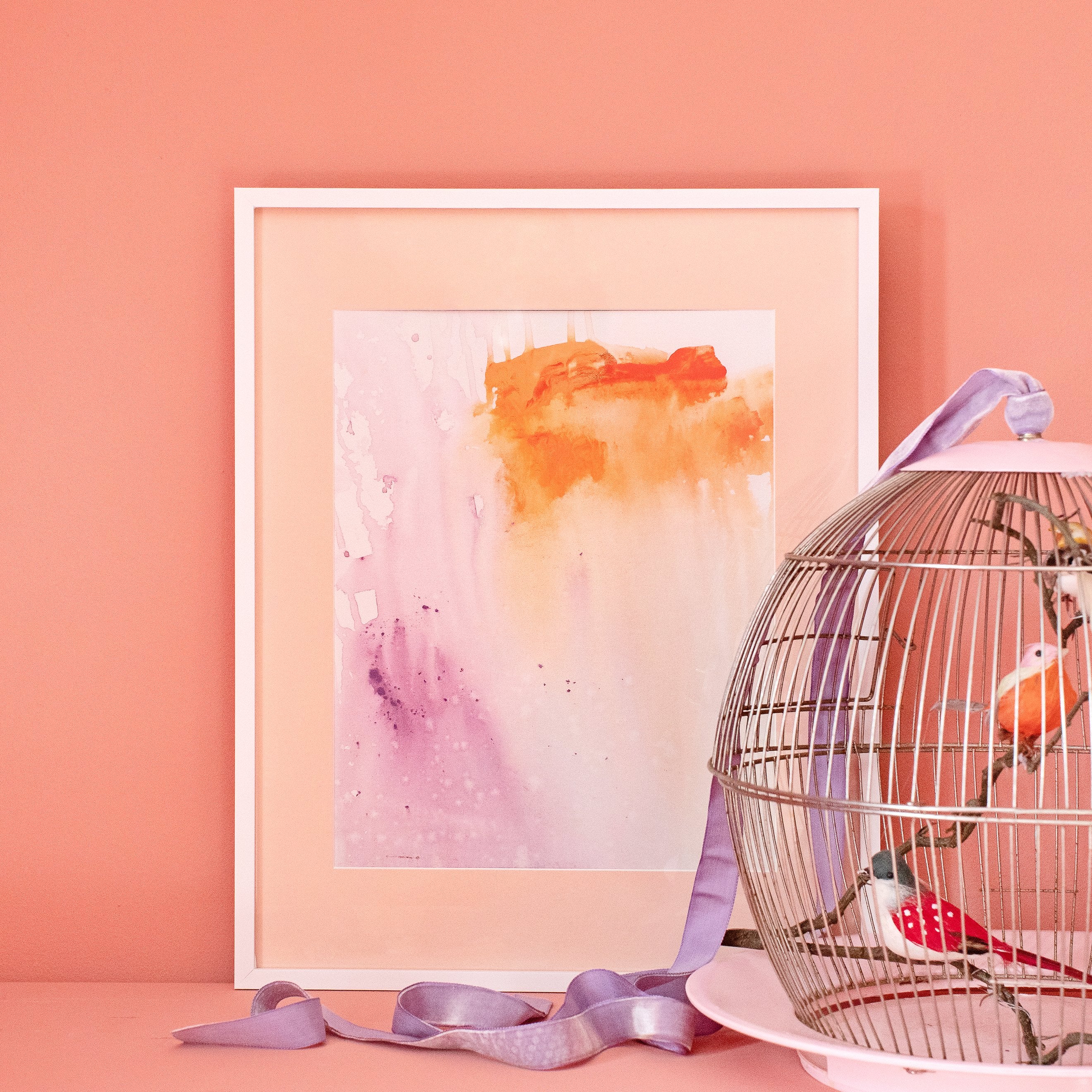 Sparkled Violet Art Print, size 11x14