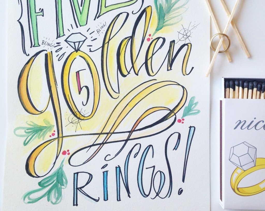 Days of Christmas Printable - 5th Day (Download)