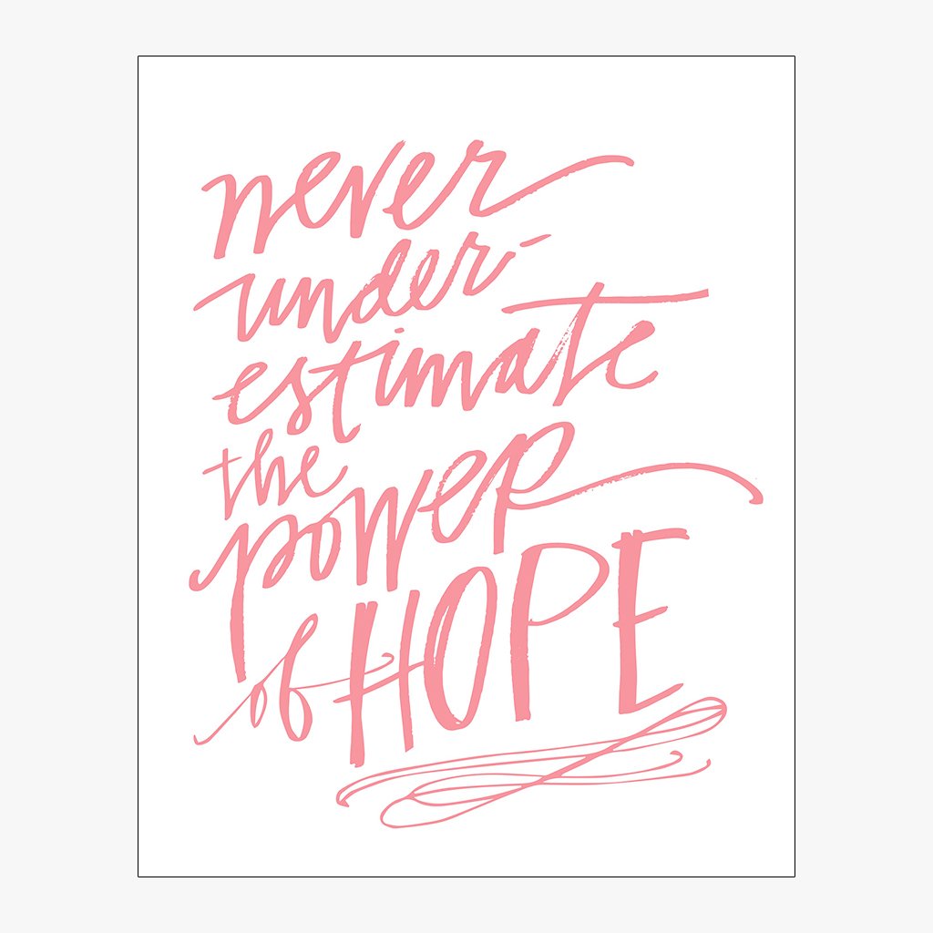 Power Of Hope Download Design in Soft Pink