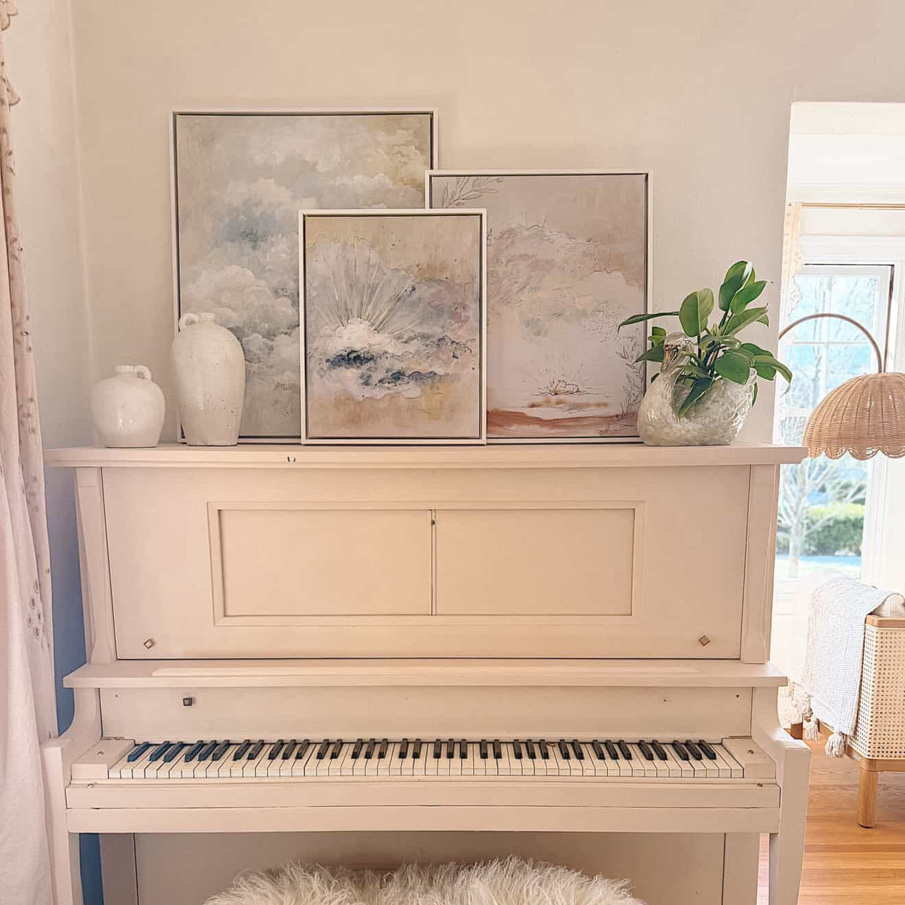 Creamy Dreamy Clouds Canvas Wall Art