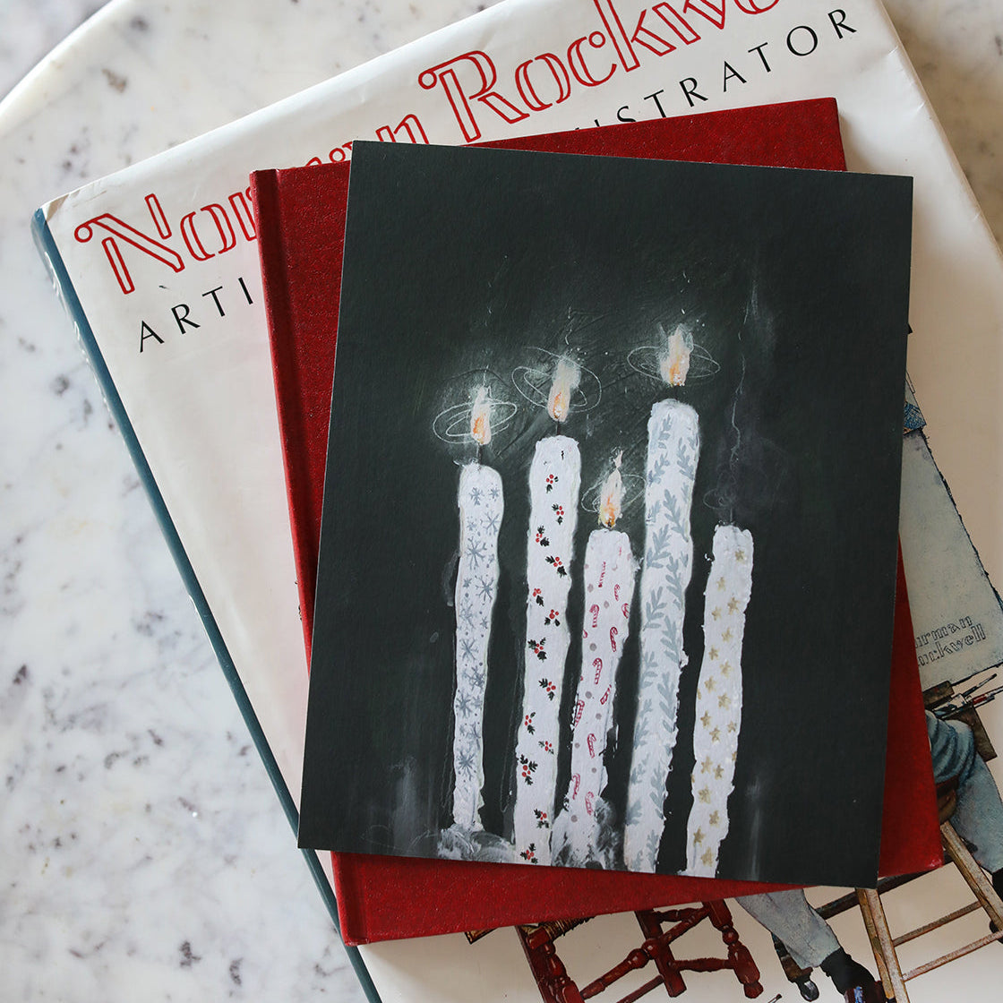 Painted Candles Canvas Wall Art