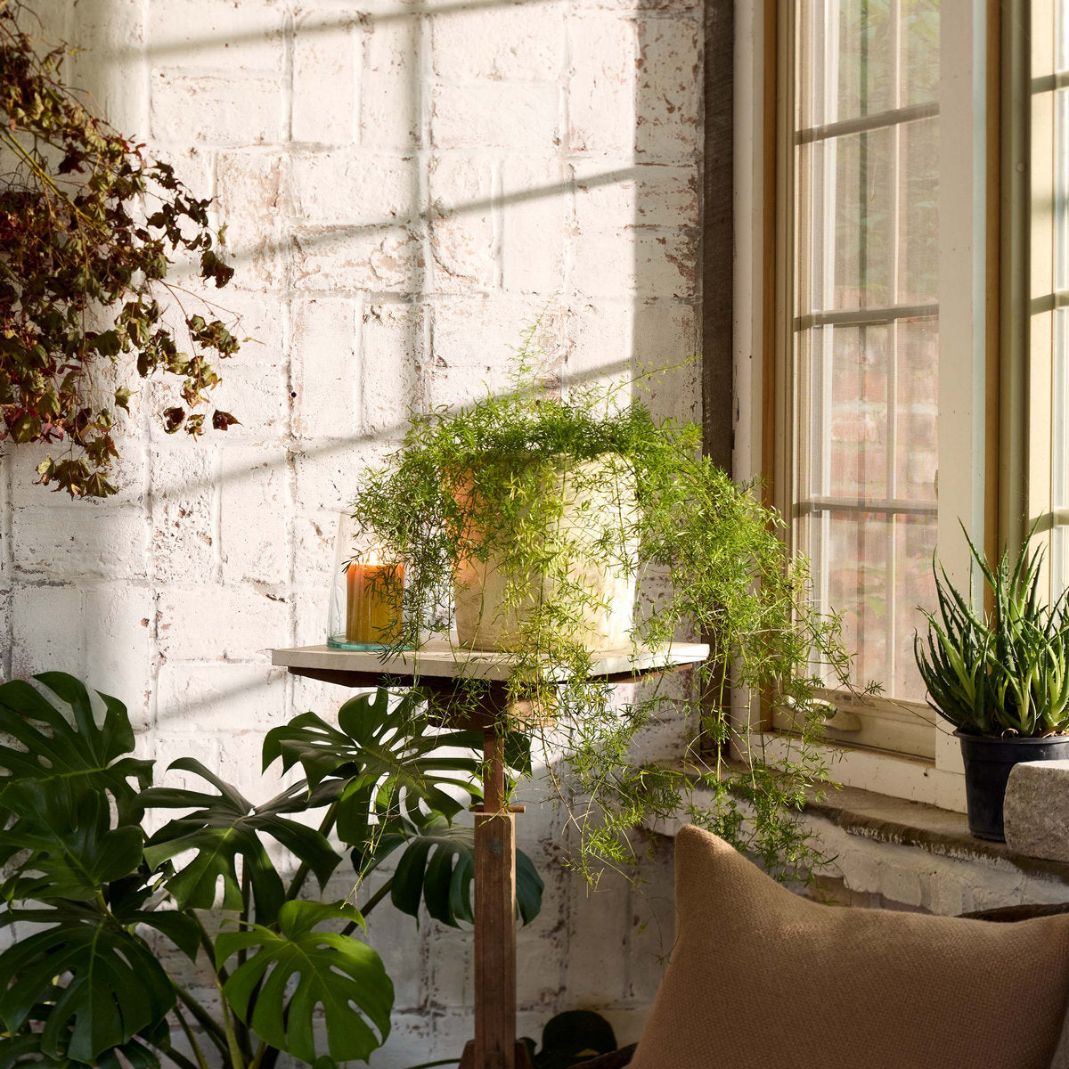 Basic Planter, White Patina