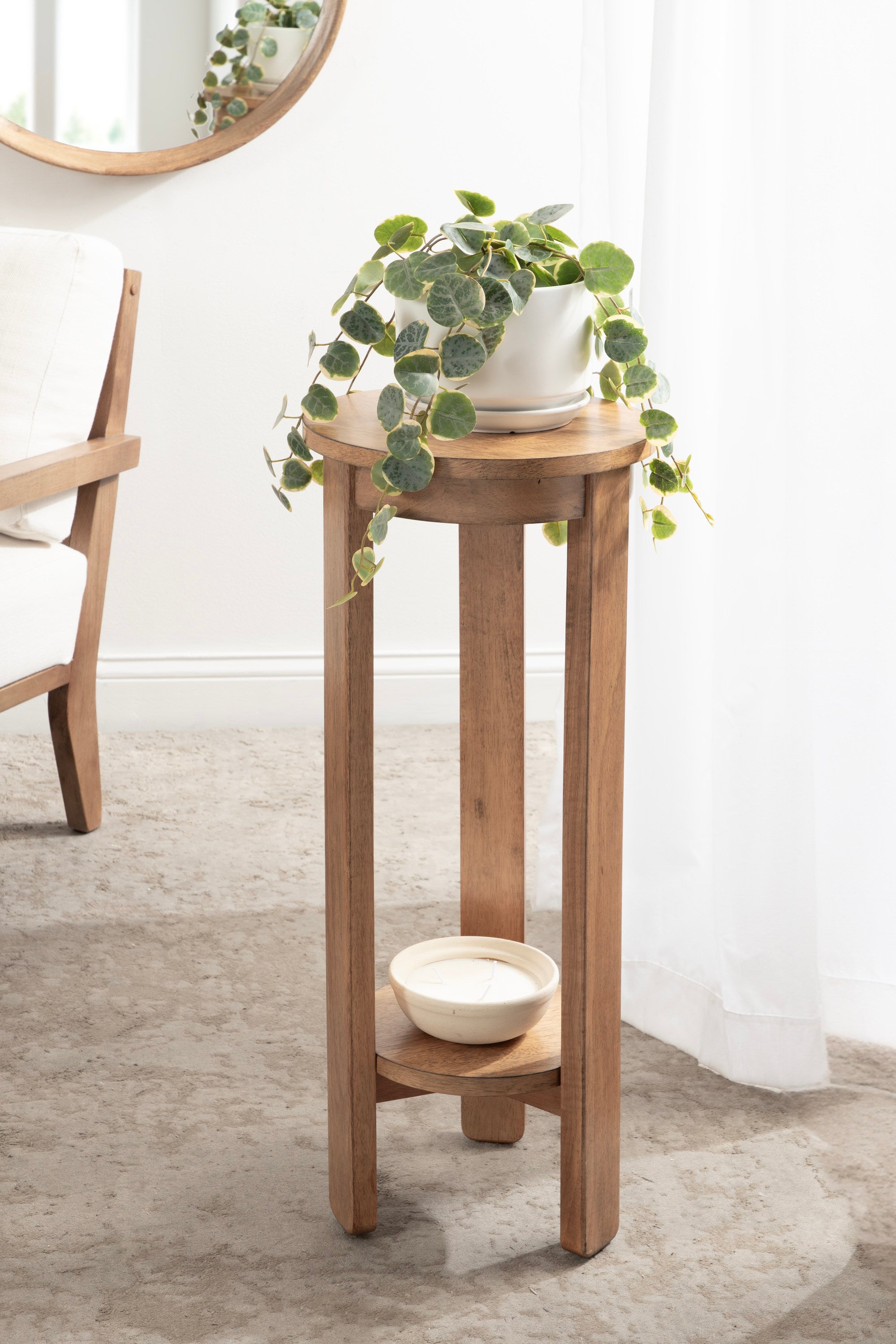 Foxford Round Wood Side Table