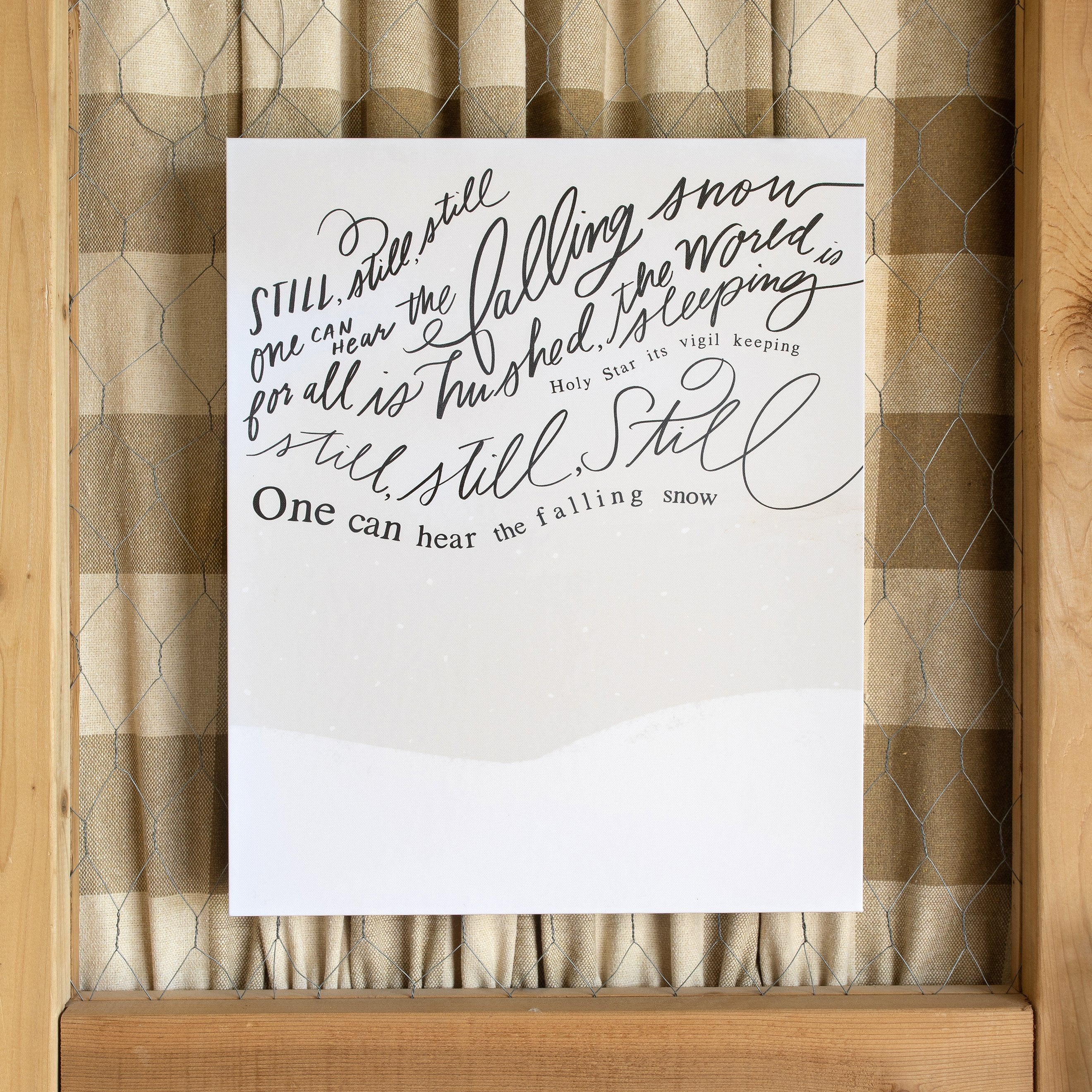 Still Still Still (Christmas Lullaby) Luxe Art Print