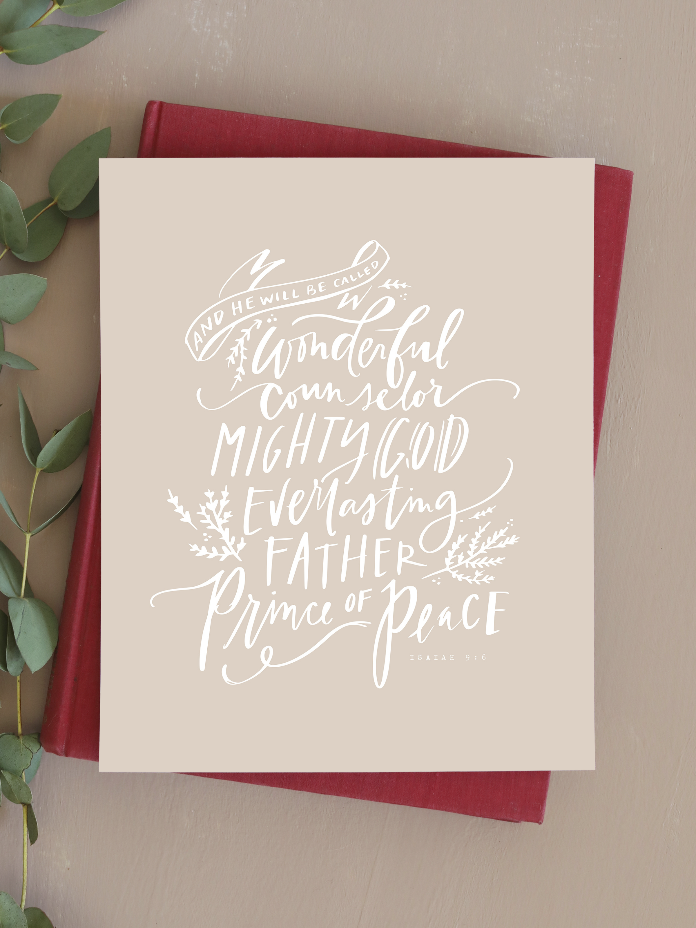 Wonderful Counselor | Putty | Canvas