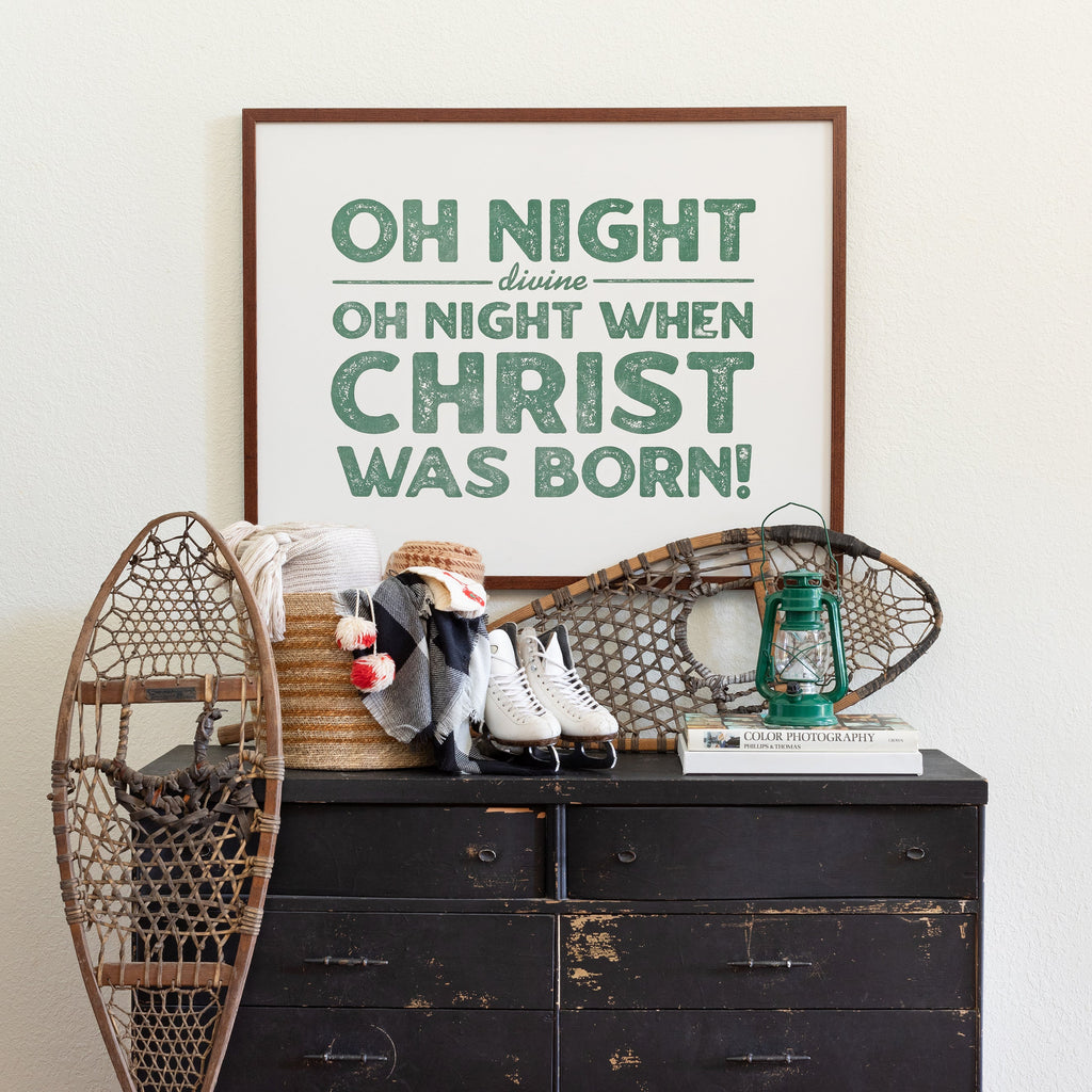 o night when christ was born canvas