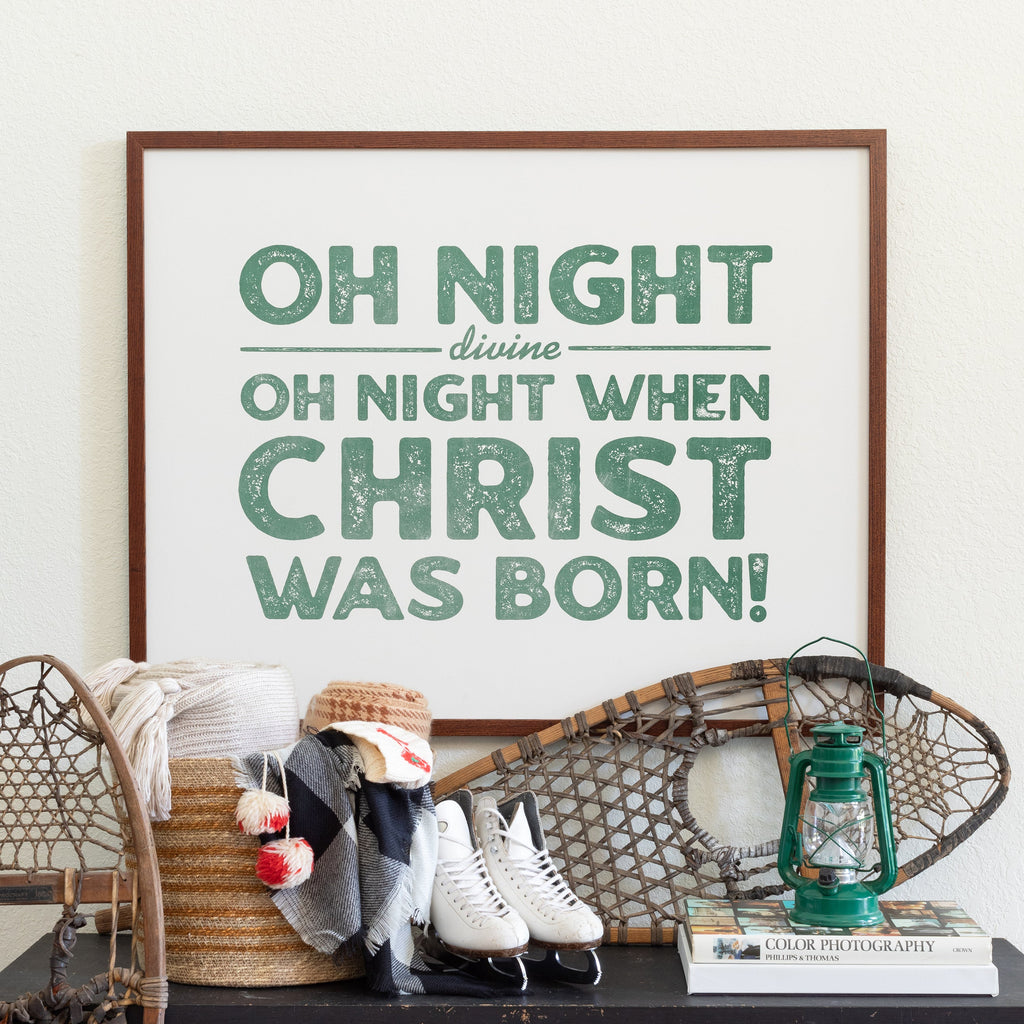 o night when christ was born canvas