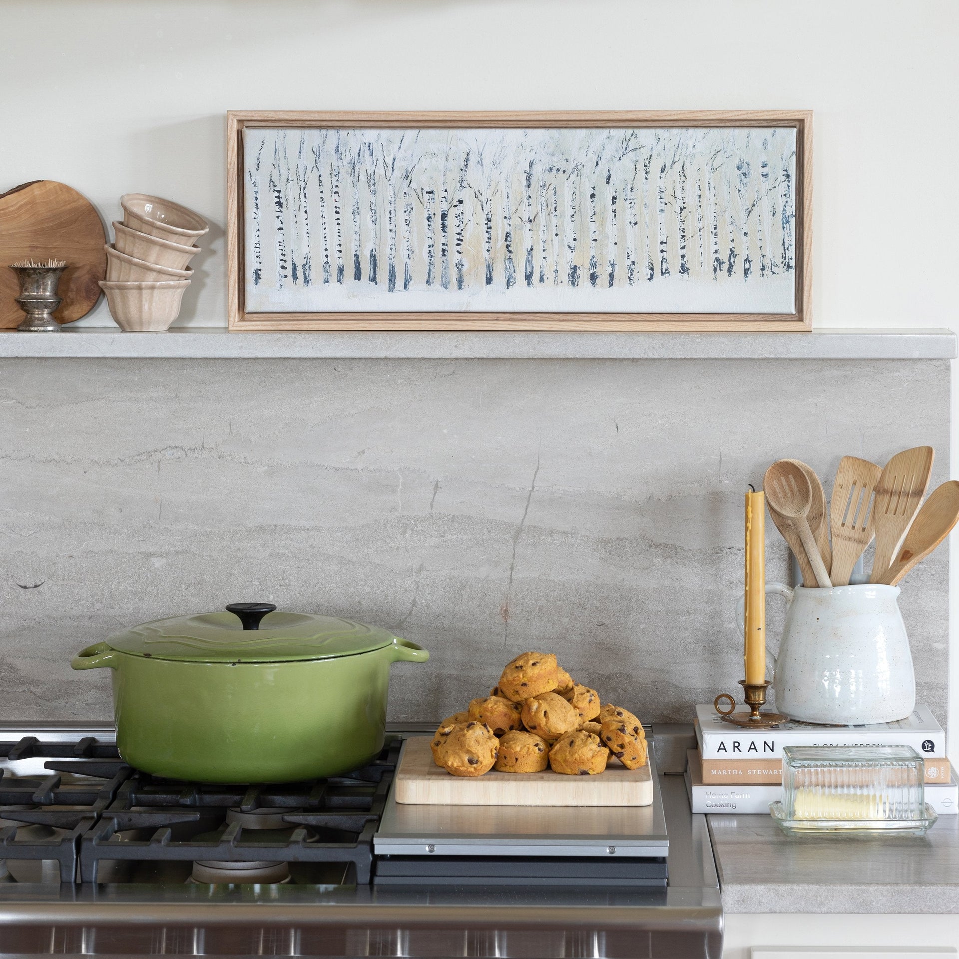 Glowing Birch | Canvas