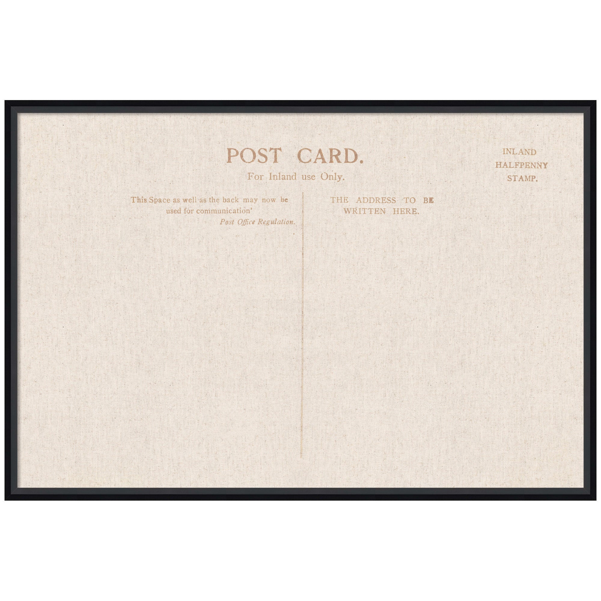 Framed Fabric Pinboard Linen Vintage Post Card Wall Organization