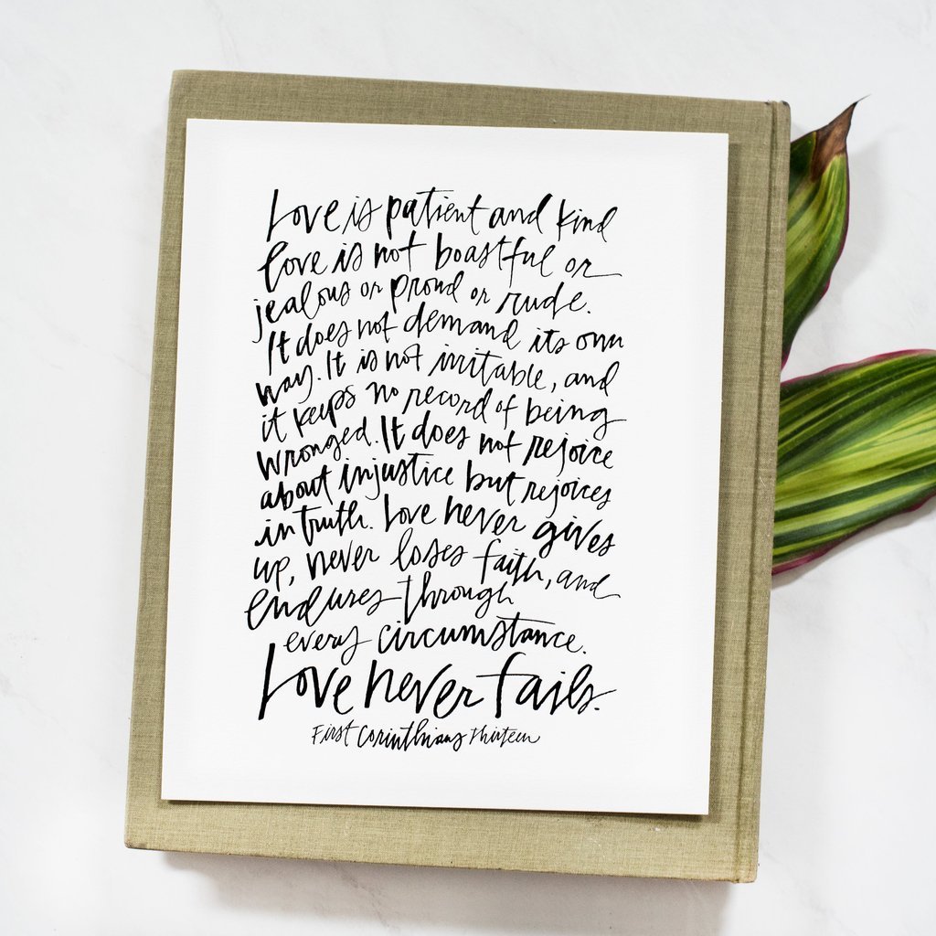 First Corinthians | Interior Navy | Canvas