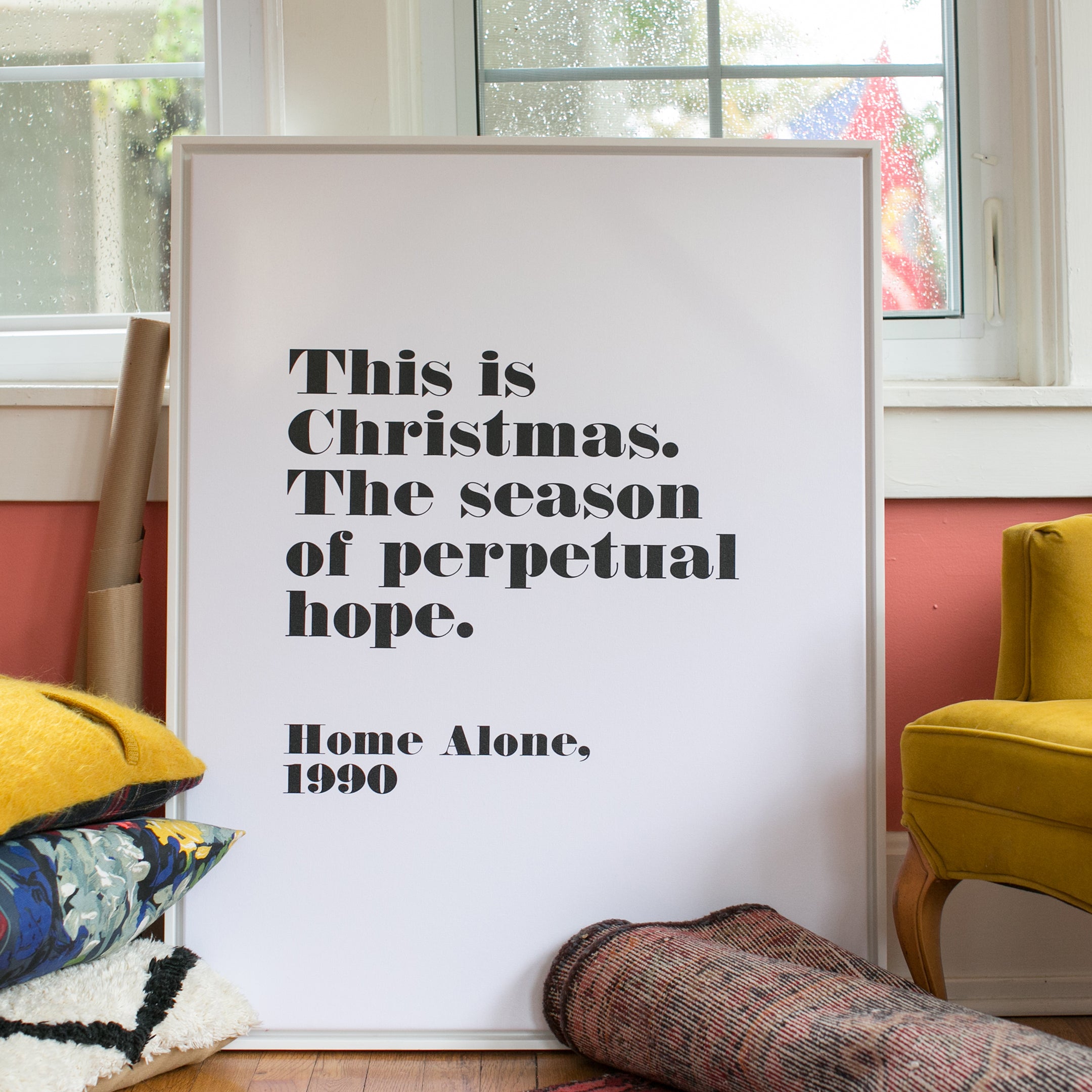 Home Alone Hope | Mauve | Canvas