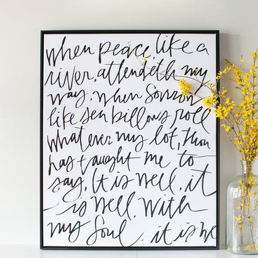 It Is Well | Alabaster | Canvas