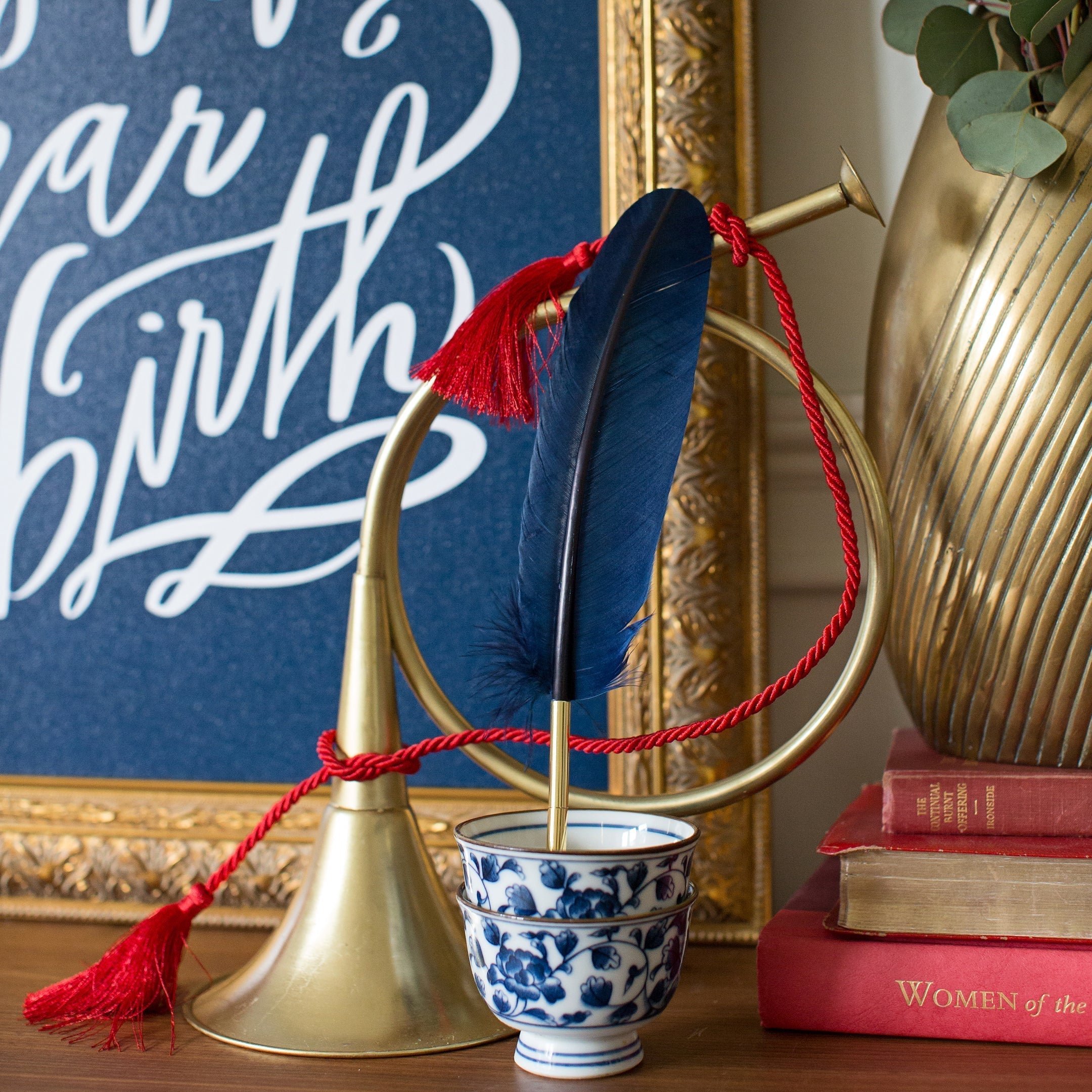 O Holy Night | Interior Navy | Canvas