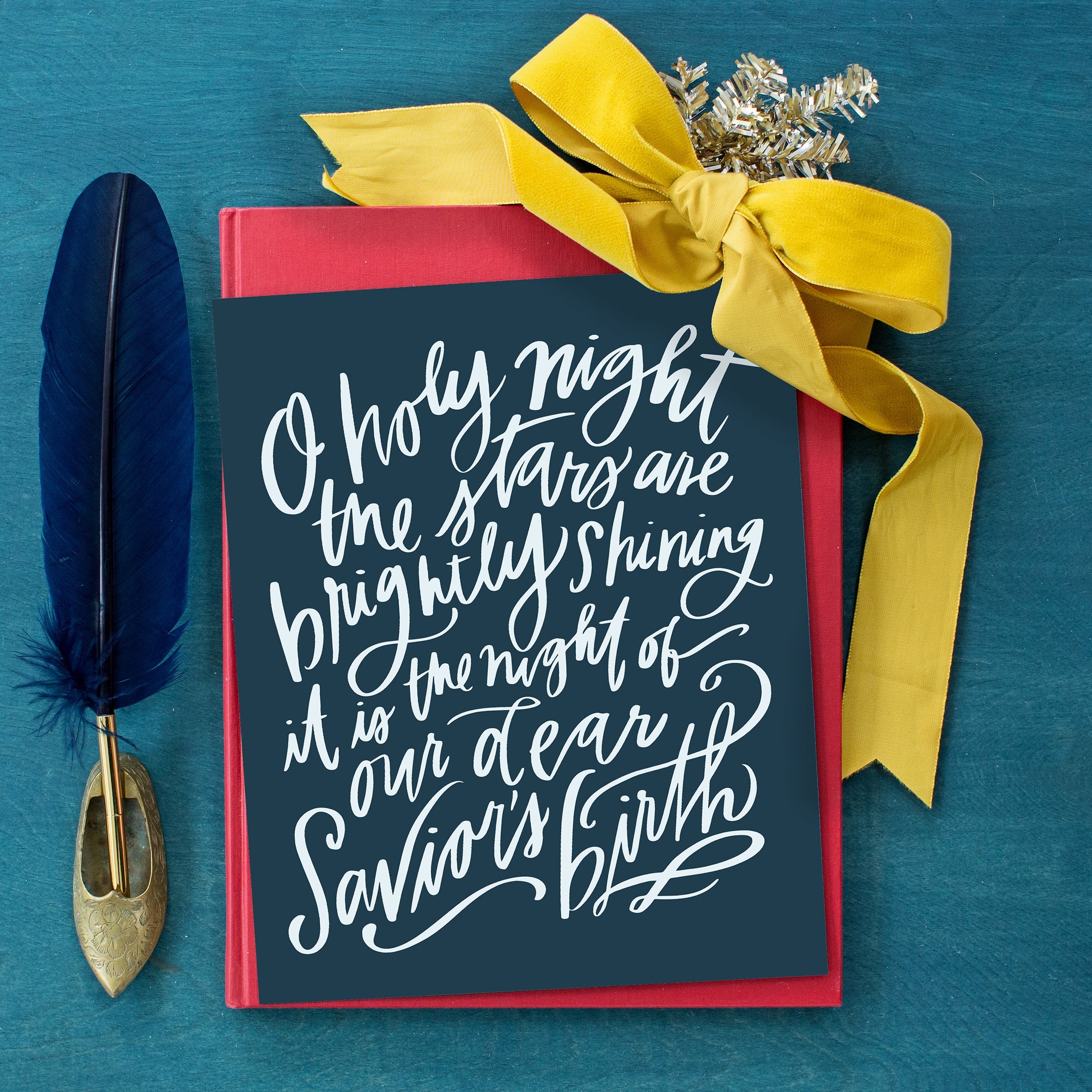 O Holy Night | Interior Navy | Canvas