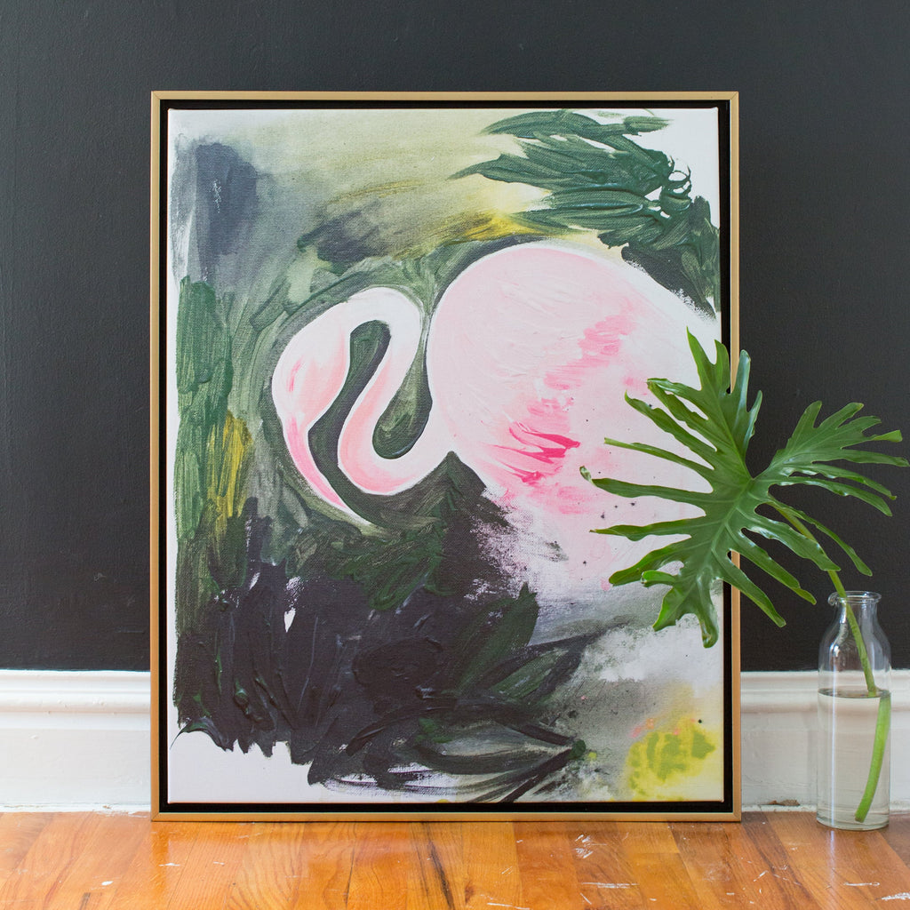 flamingo canvas