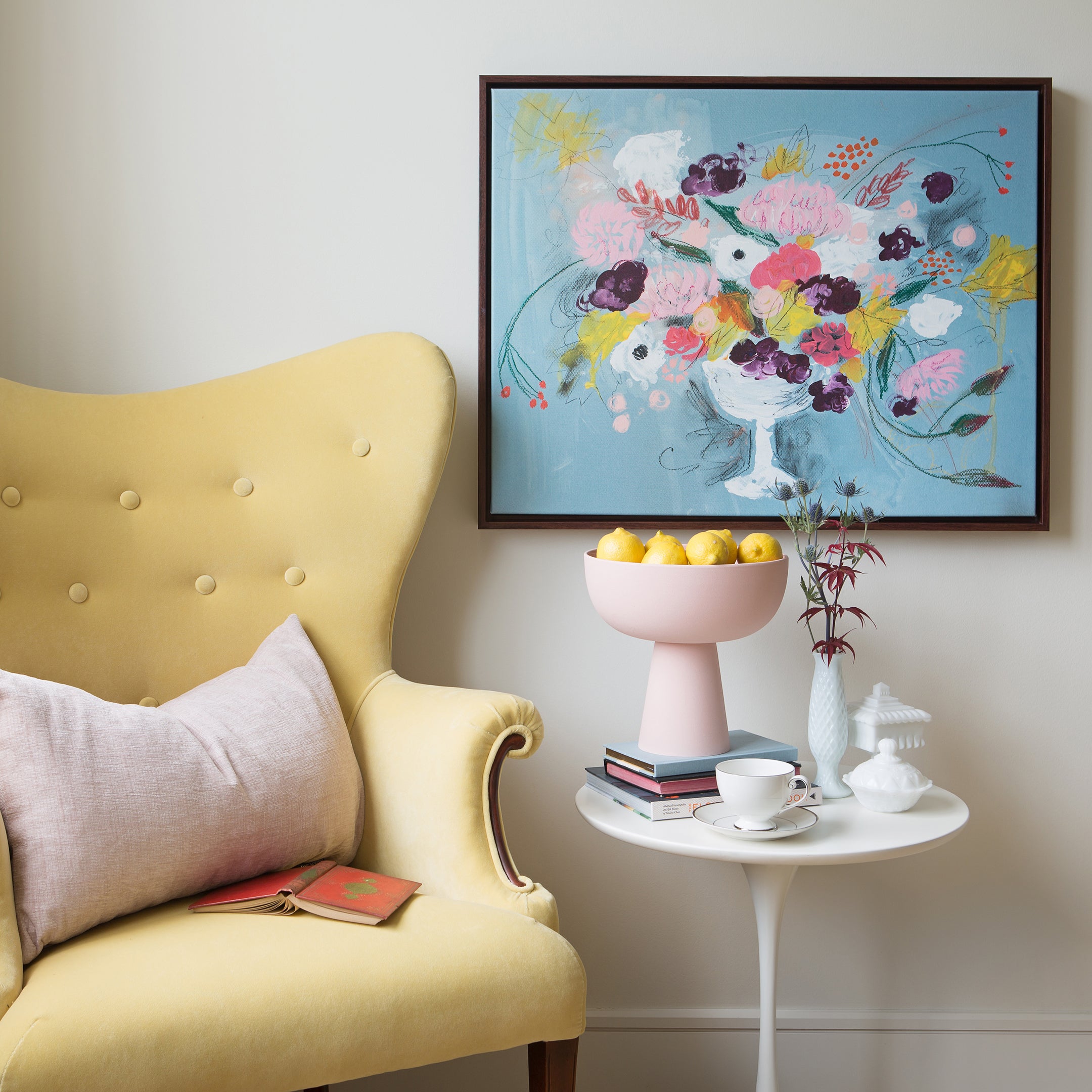 Milkglass Floral | Canvas