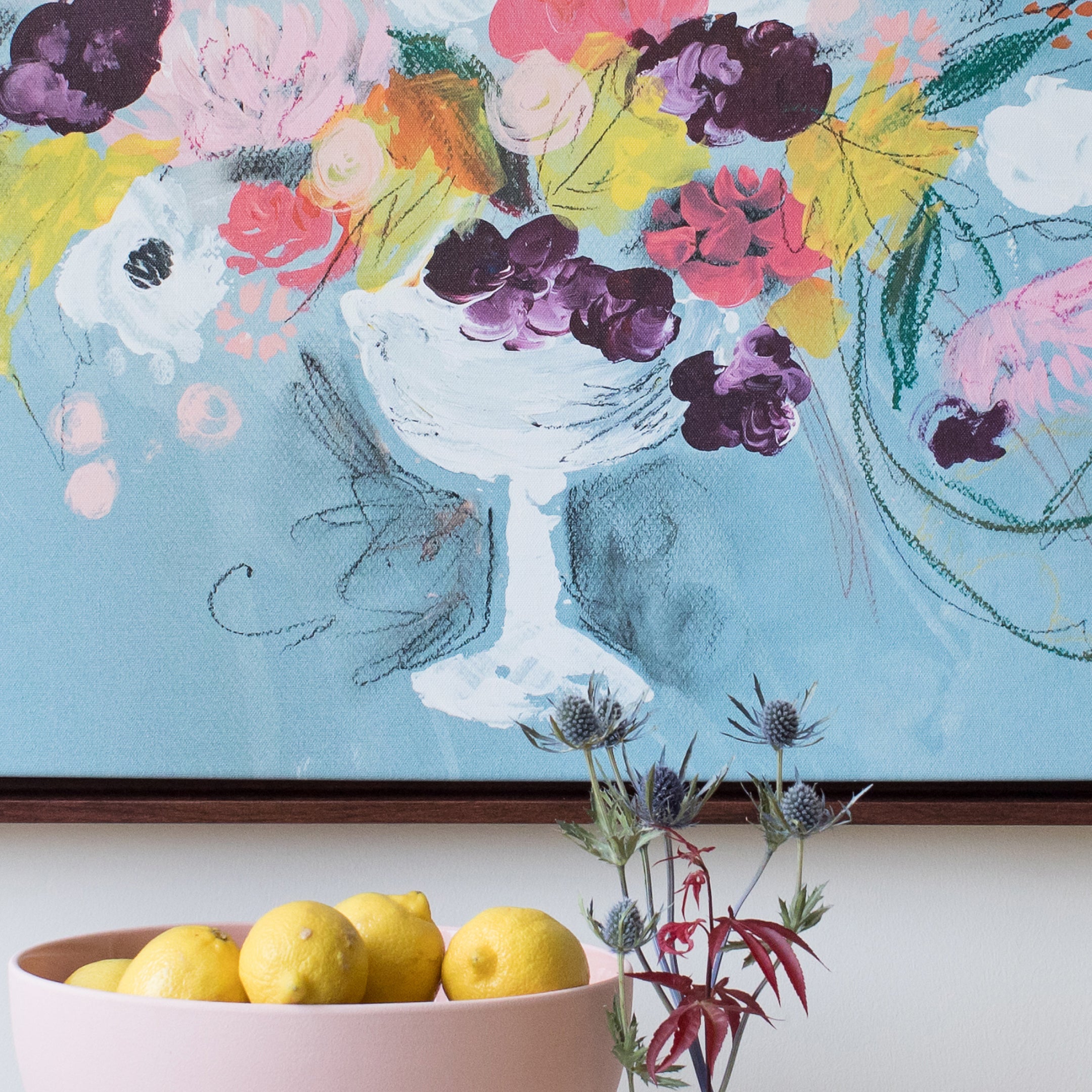 Milkglass Floral | Canvas