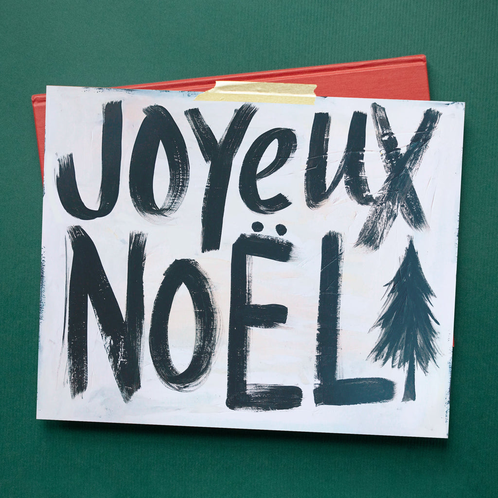 art print of joyeux noël, size 10 x 8