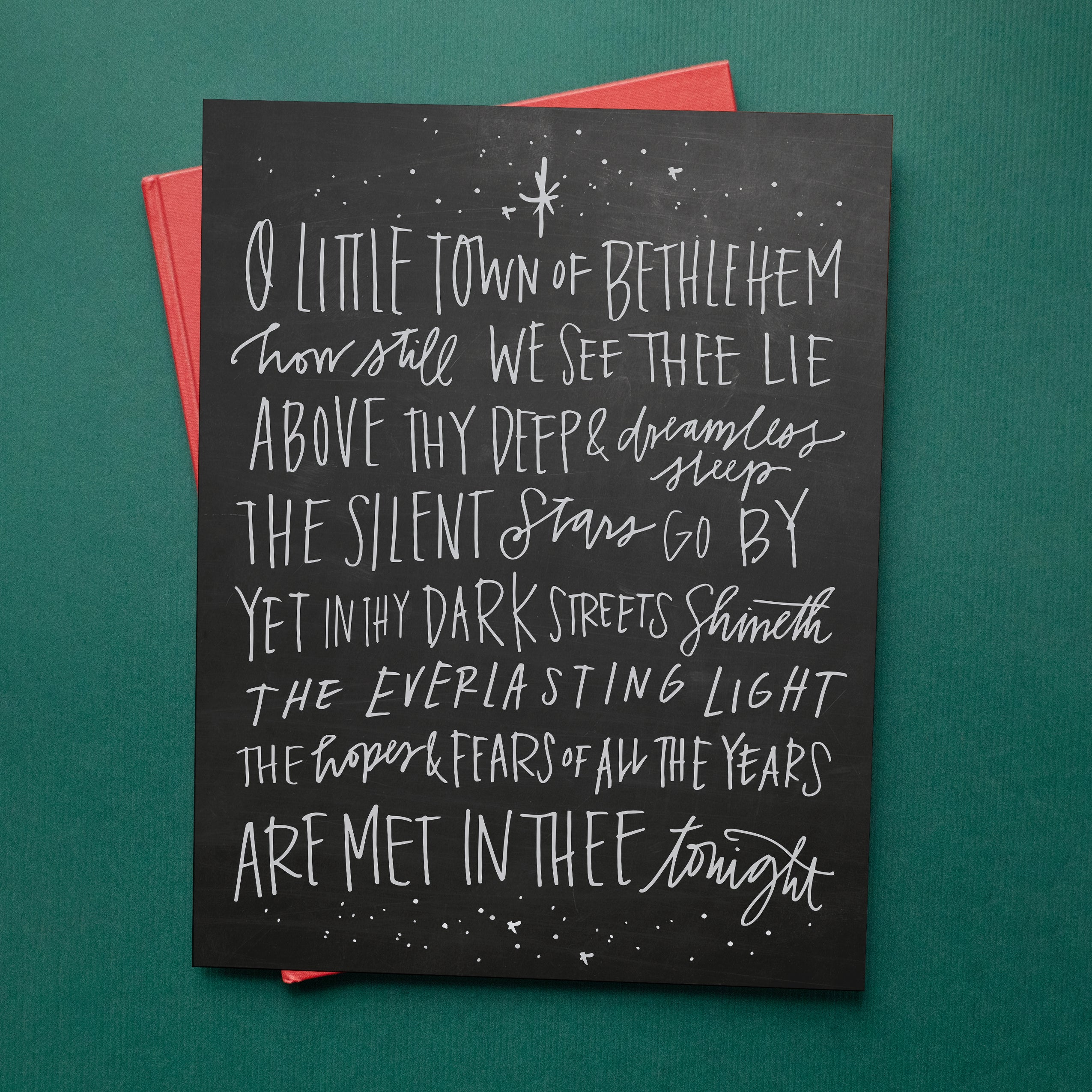 O Little Town of Bethlehem | Blackboard | Canvas