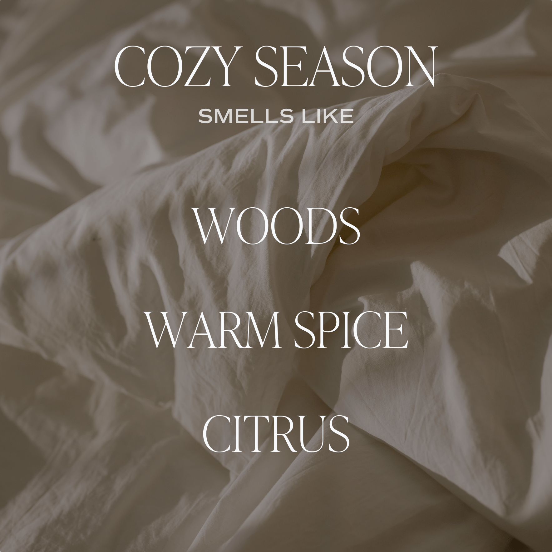 Cozy Season Soy Candle (12oz Tinted Glass Jar)