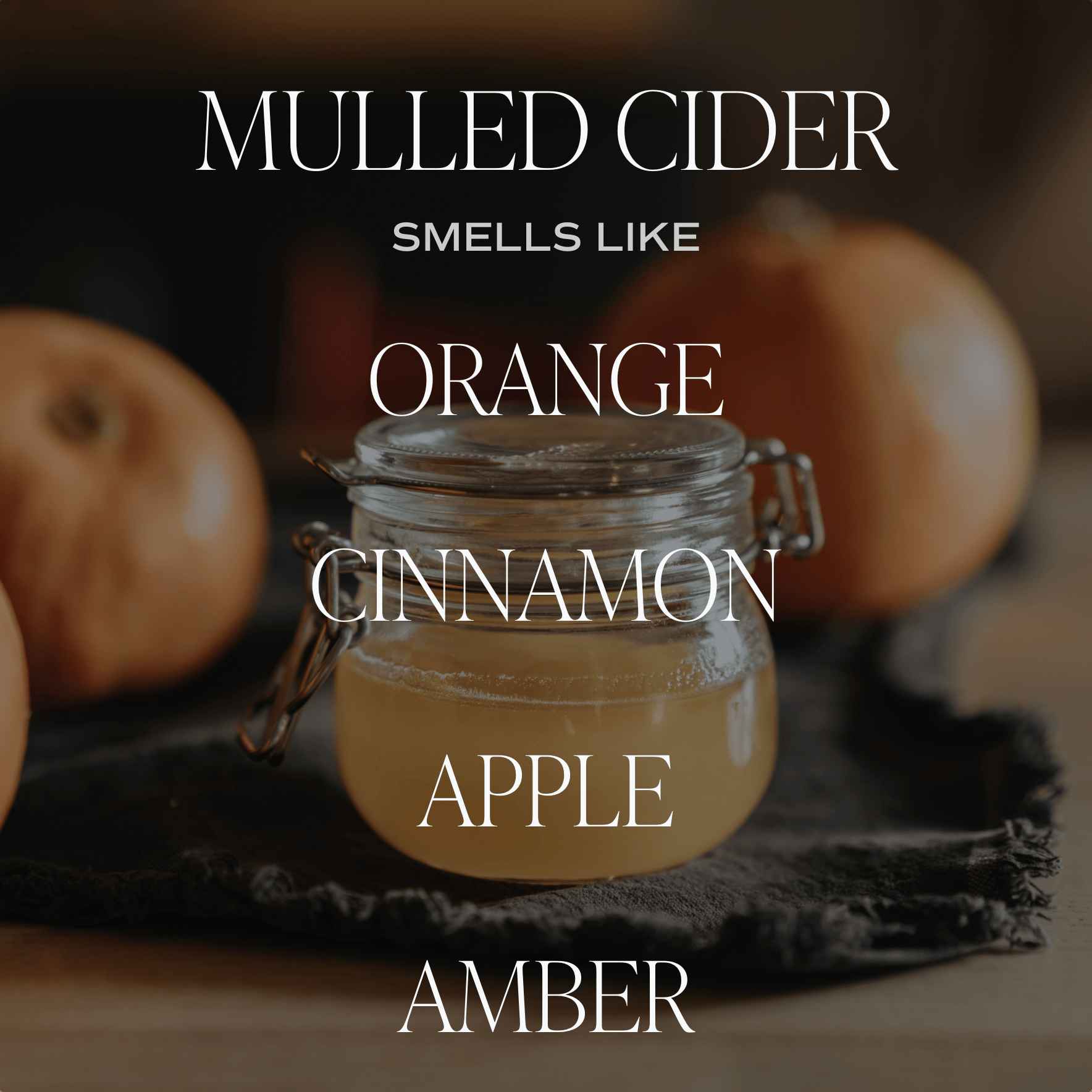 Mulled Cider Soy Candle (12oz Tinted Jar)