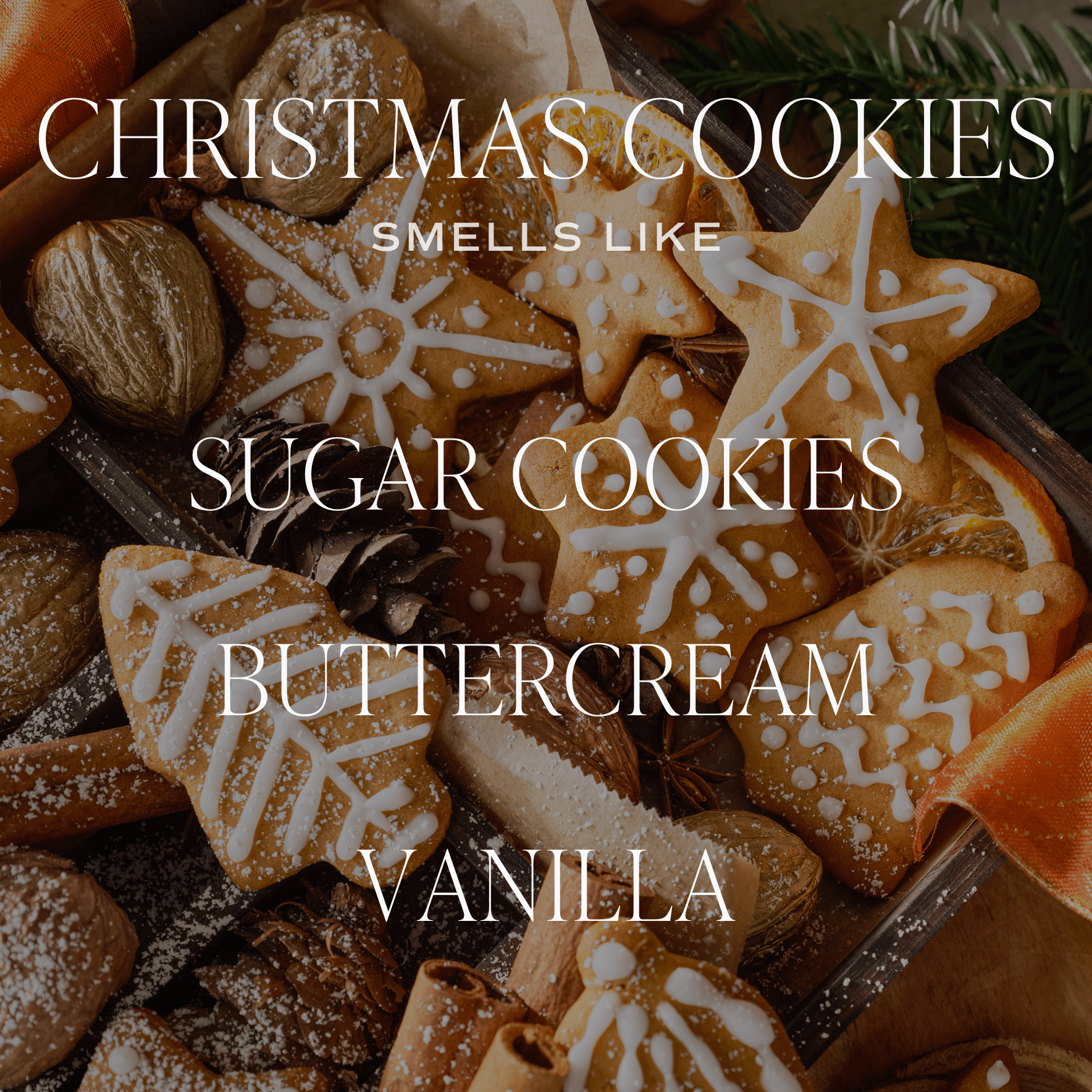 Christmas Cookies Soy Candle (15oz Green Matte Jar – Sugar Cookies)