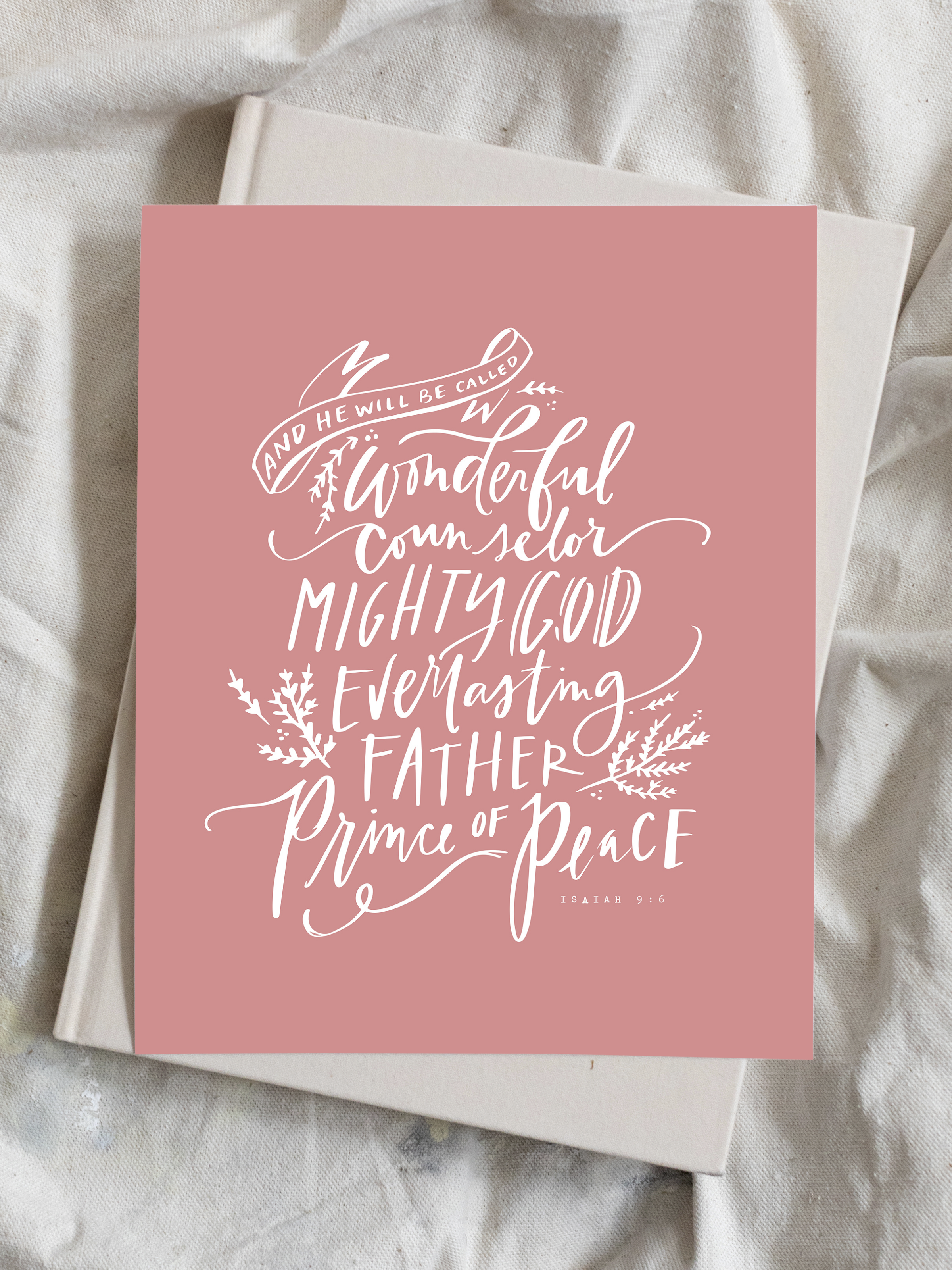 Wonderful Counselor | Mauve | Canvas