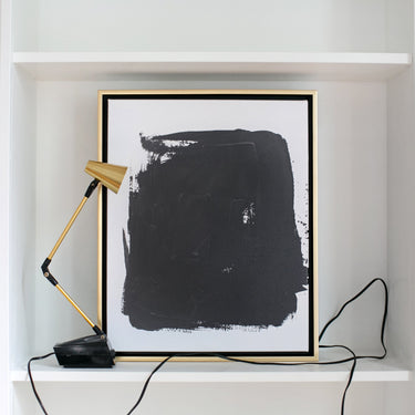 Black Splotch | Canvas