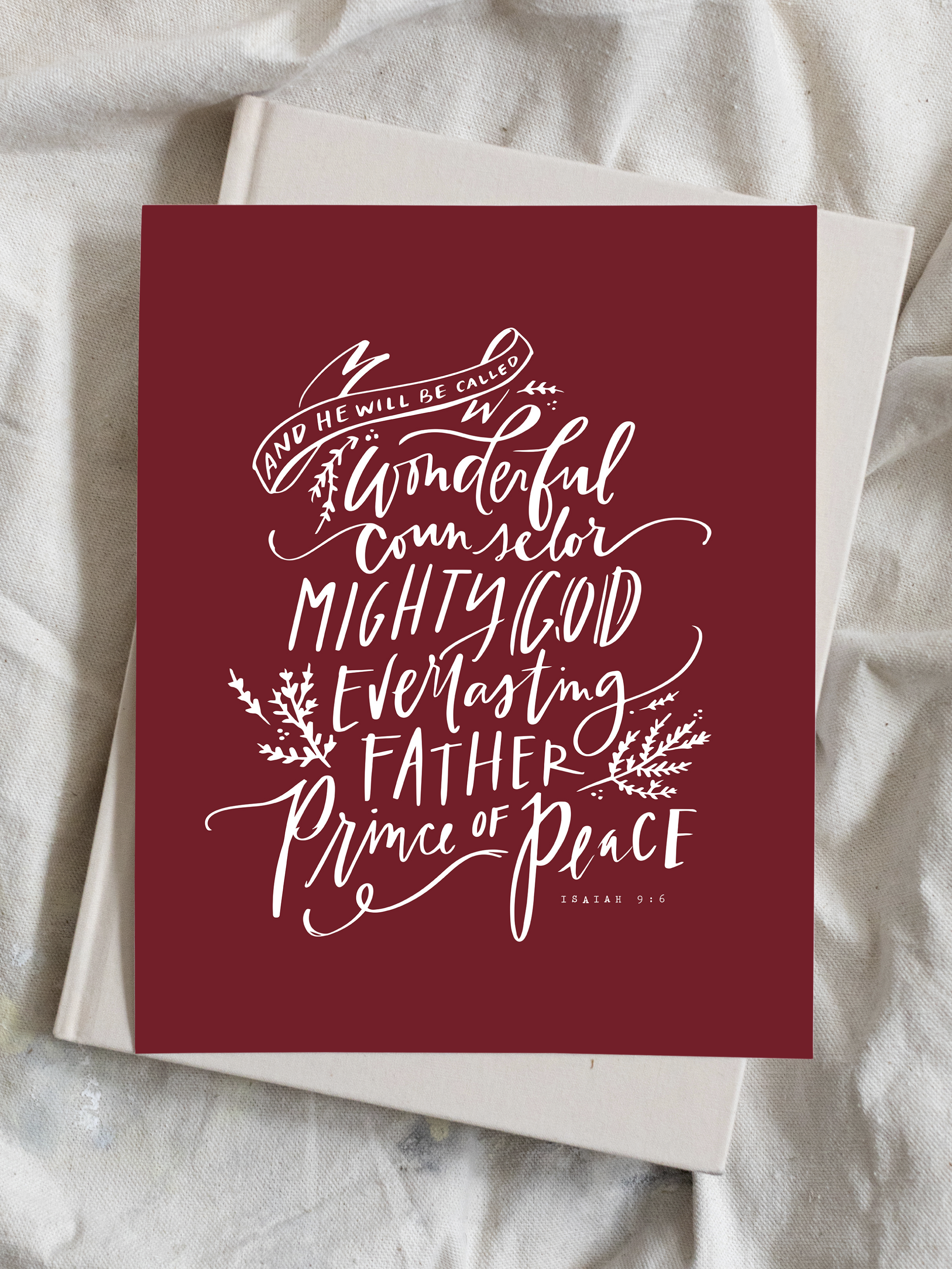 Wonderful Counselor | Pomegranate | Canvas