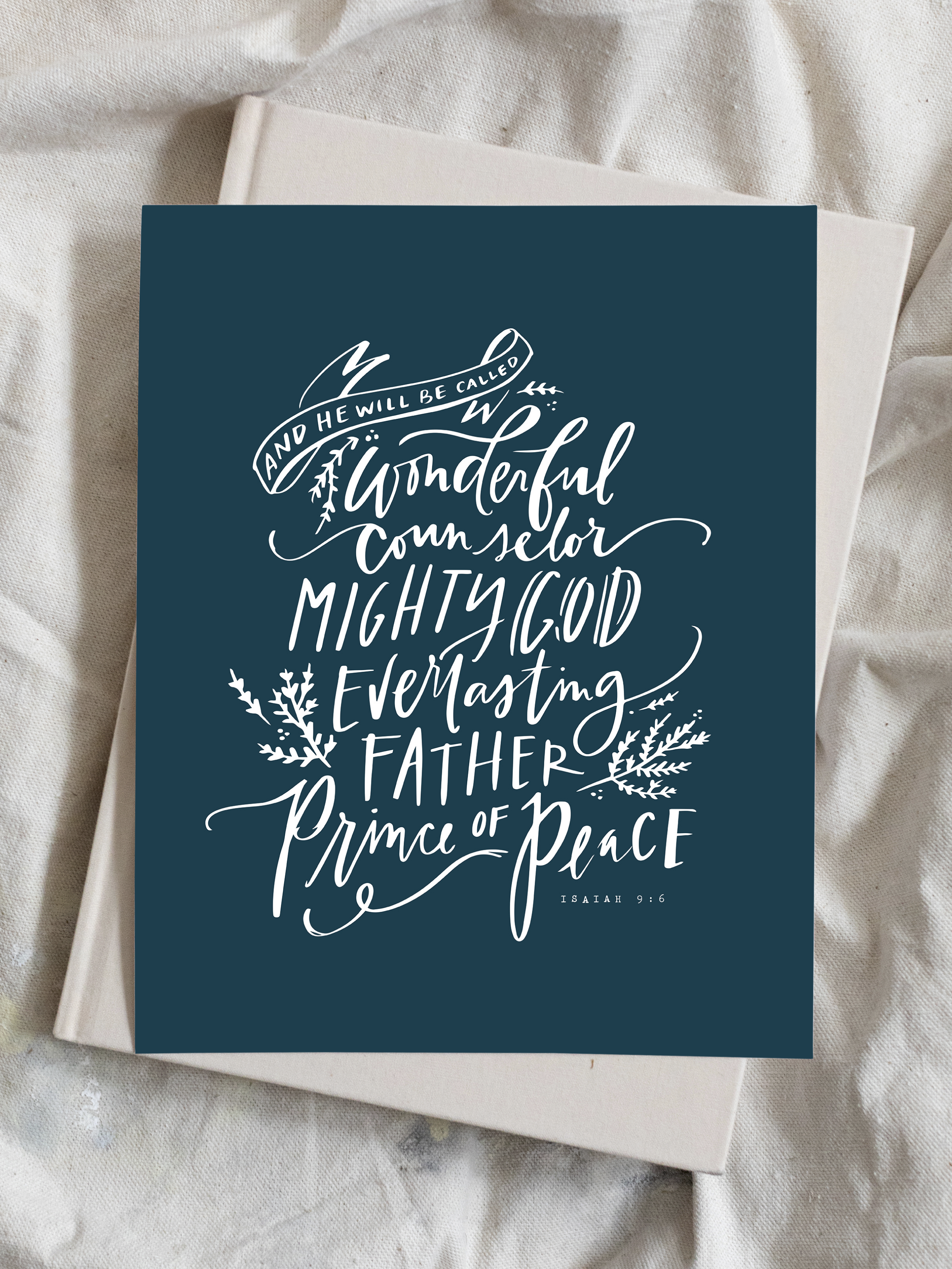 Wonderful Counselor | Interior Navy | Canvas