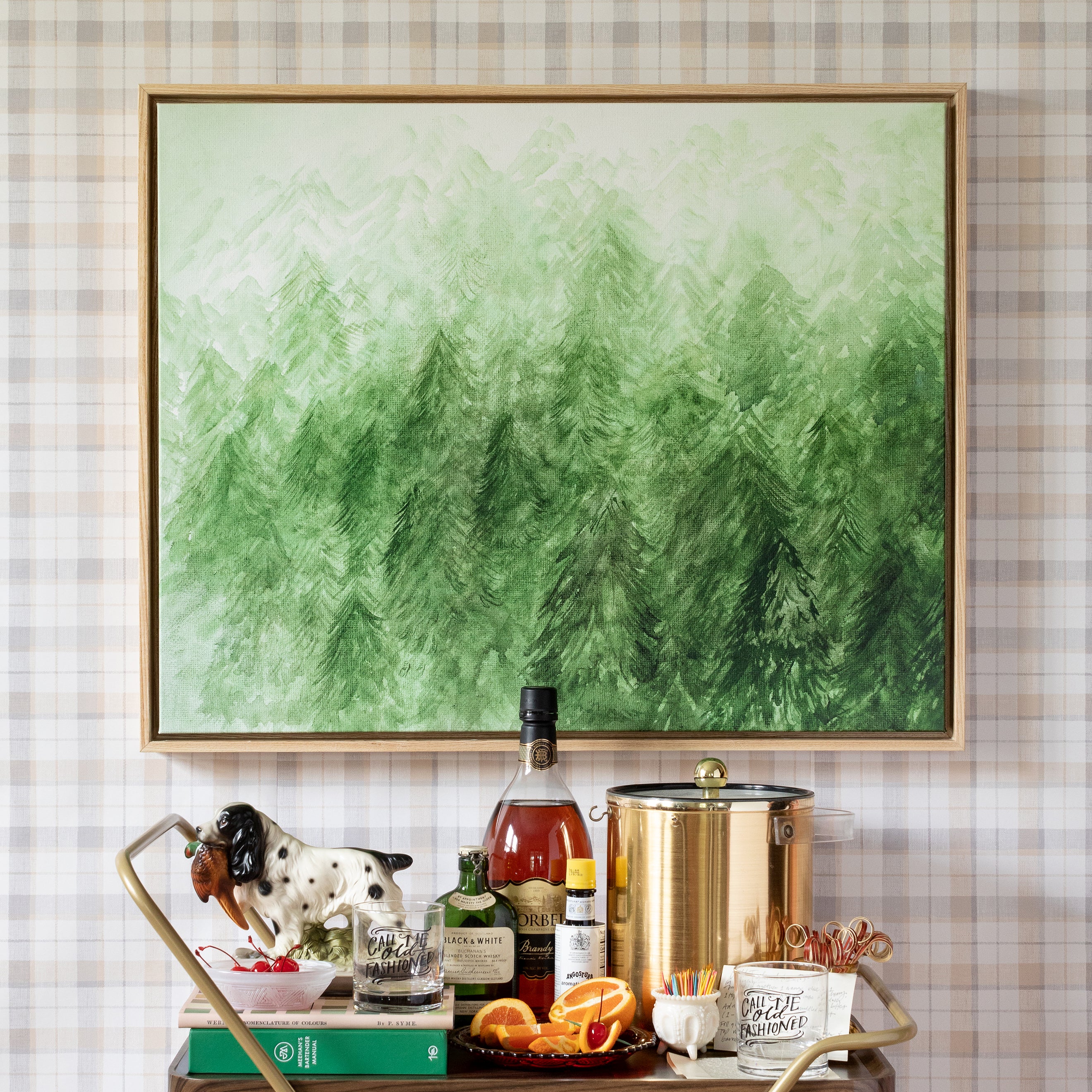 Foggy Forest Canvas Wall Art