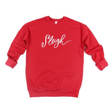 Sleigh on Red (Bella Crewneck) — Preorder Ships Week of Nov 26