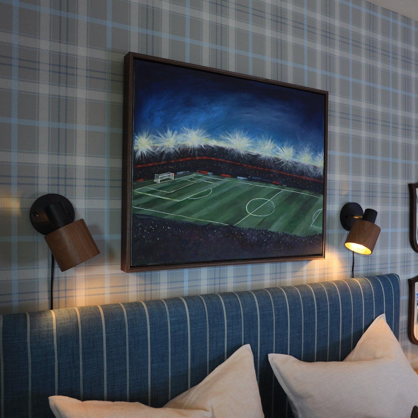 Soccer Under The Lights Canvas Wall Art