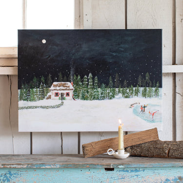 Christmas Cottage | Canvas